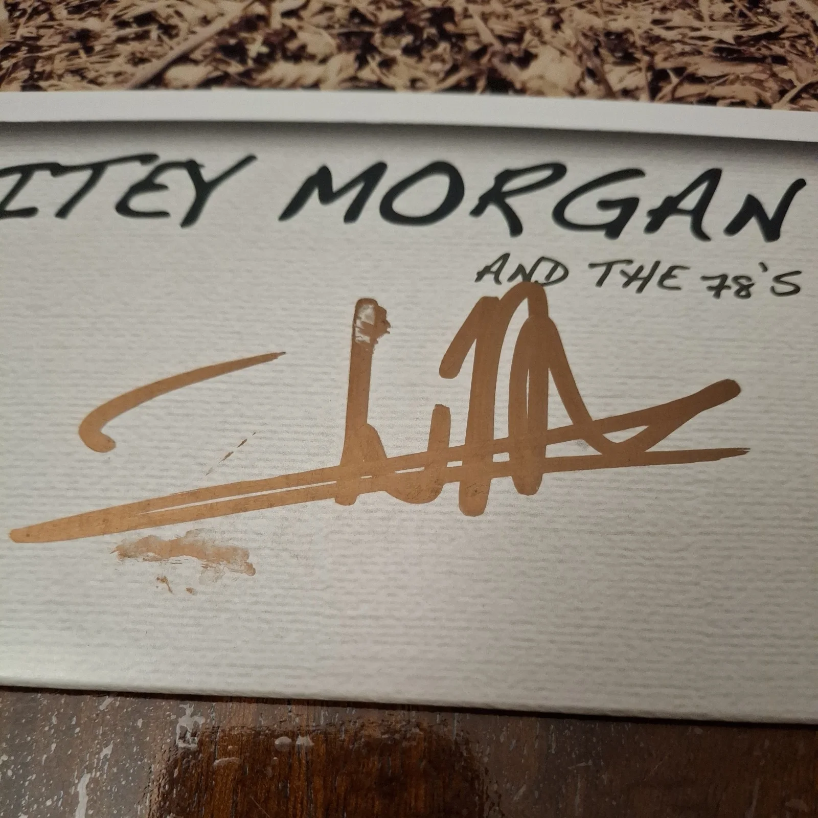 Whitey Morgan and The 78's Signed Autographed Vinyl Beckett Bas COA #BV80287, изображение 2