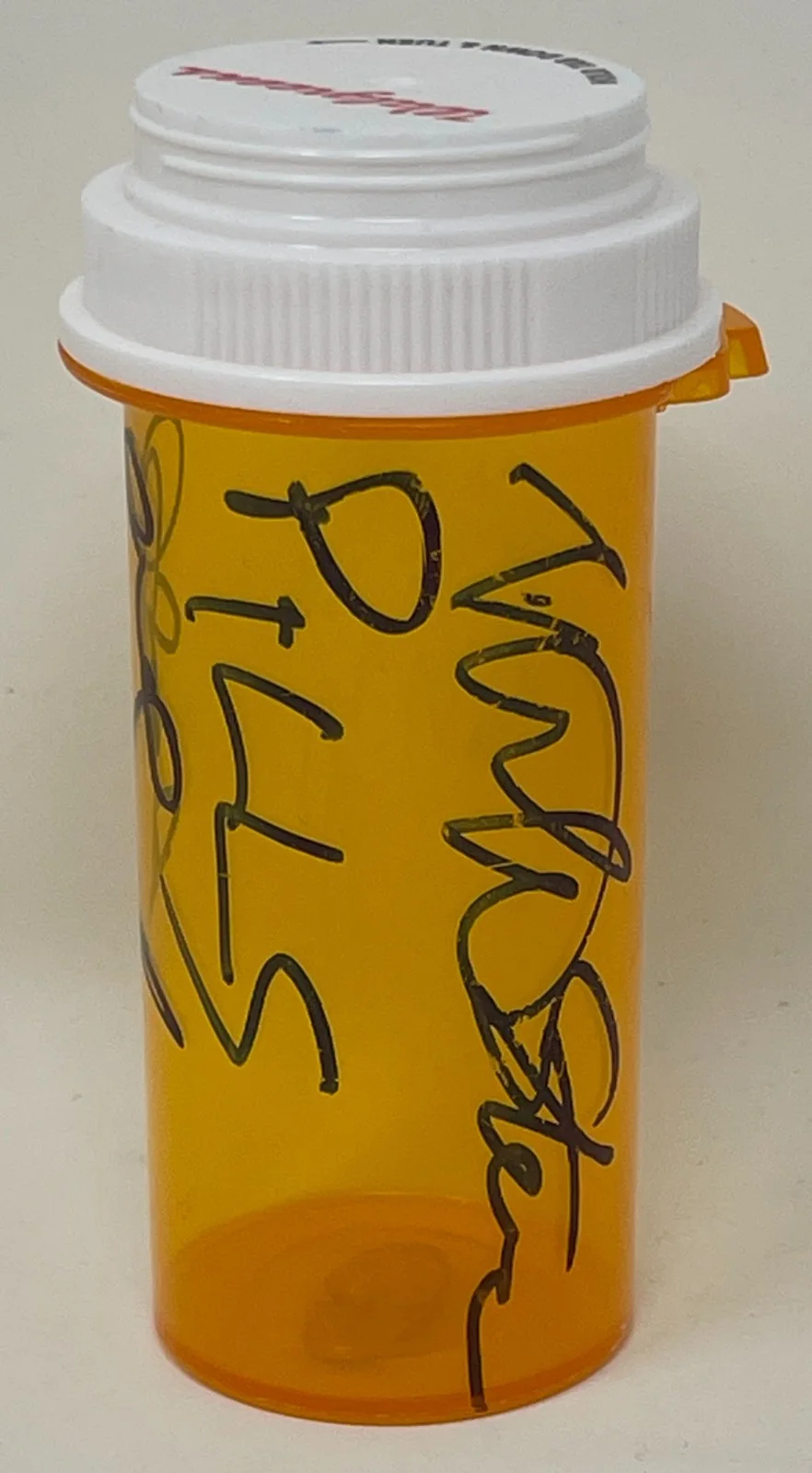 Mike Starr — MIKE STARR Signed Medicine Pill Bottle DUMB AND DUMBER Film Gas Man Schwartz COA, изображение 2