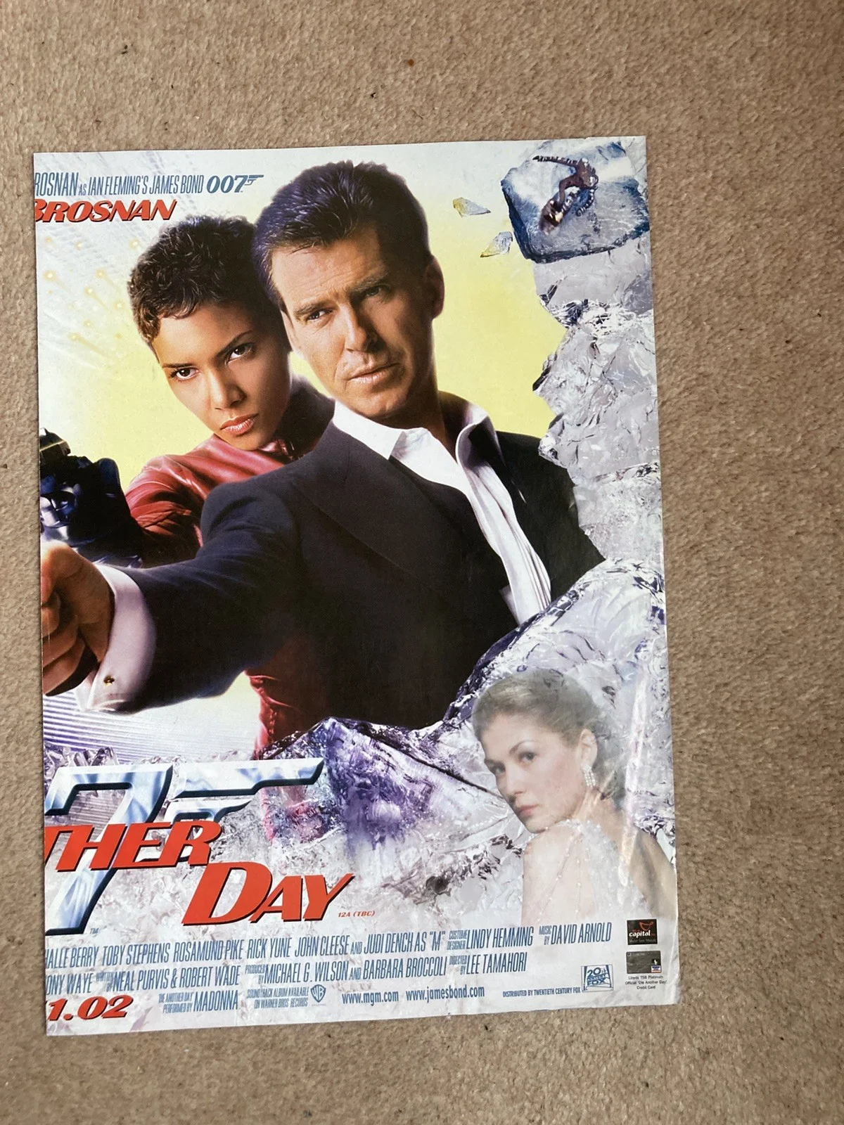 Die Another Day (James Bond) Daily Mail Double Sided Poster 42cm x 30cm, image 5