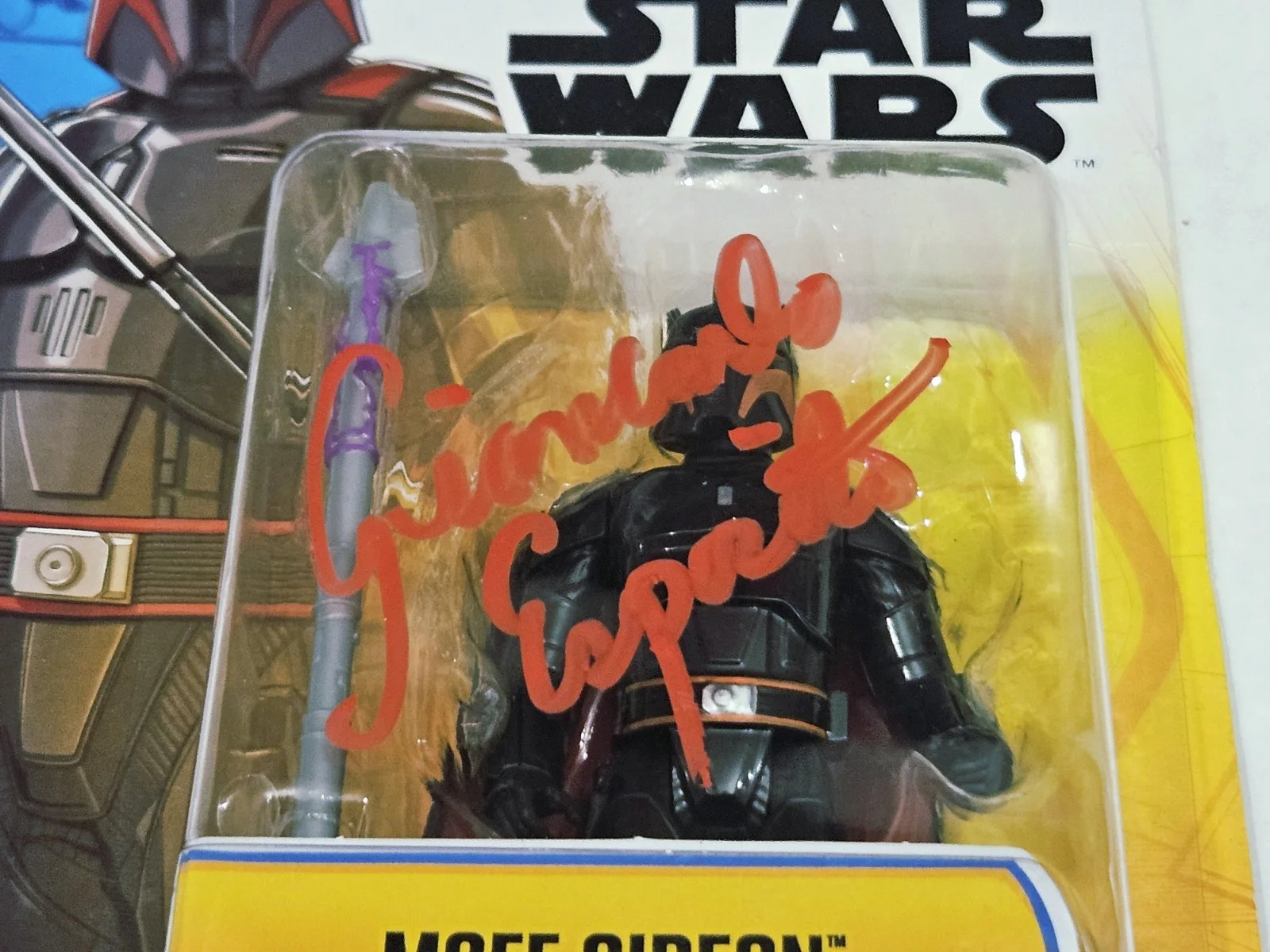 Eduardo Esposito — Giancarlo Esposito Autographed Signed Moff Gideon Hasbro Figurine JSA Certified, image 2