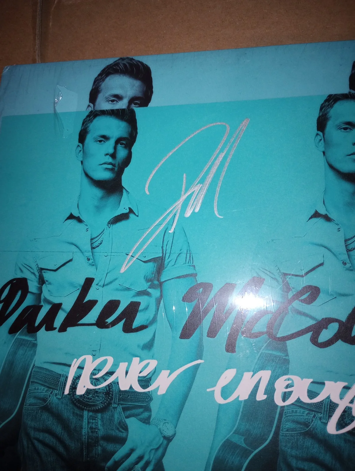 PARKER MCCOLLUM Never Enough Signed Flat & White 2LP Vinyl Album VG 2023, image 2
