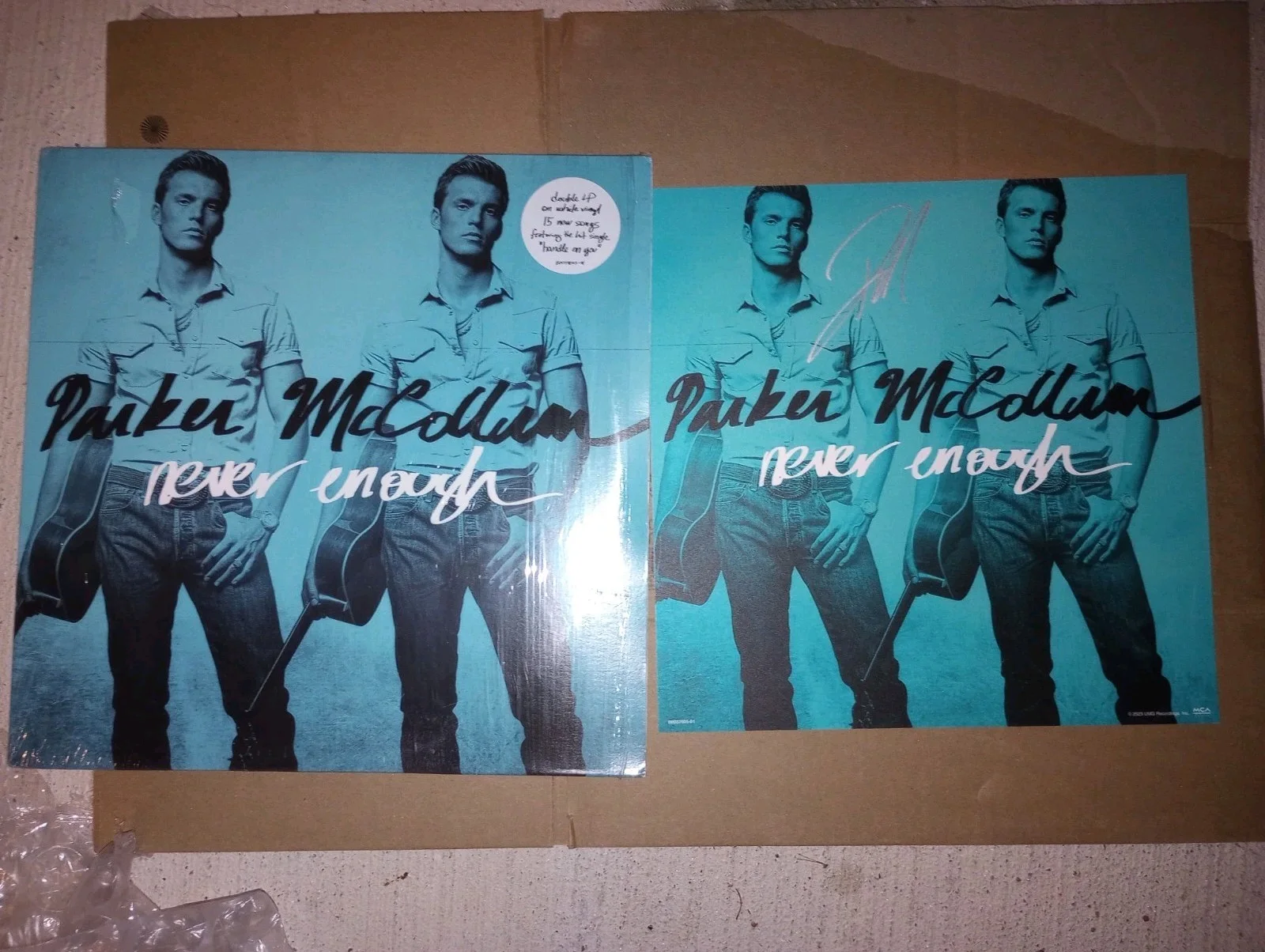 PARKER MCCOLLUM Never Enough Signed Flat & White 2LP Vinyl Album VG 2023, image 4