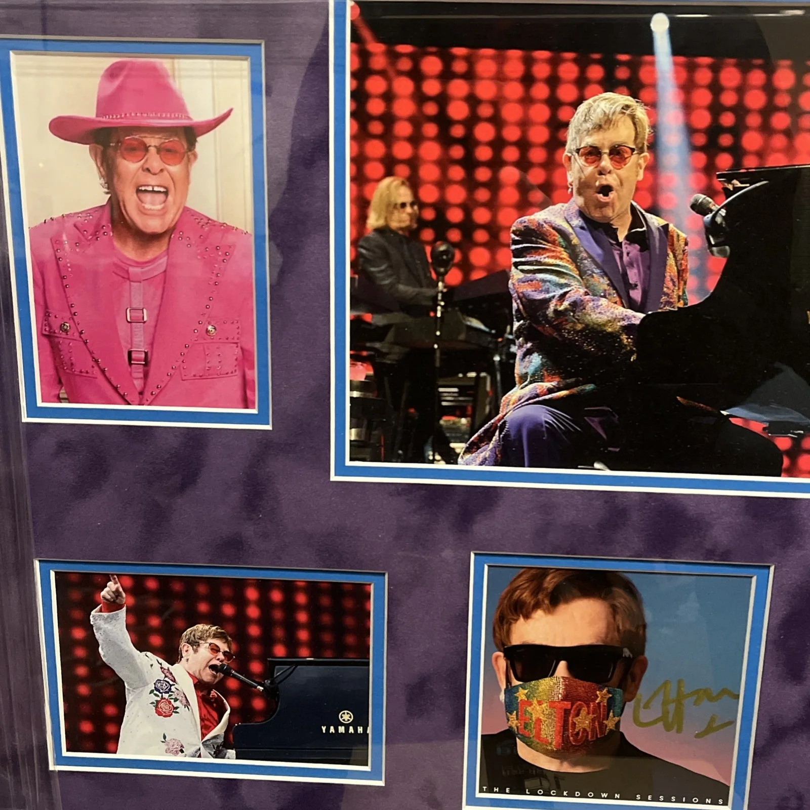Elton John signed CD Cover Framed 5 PICTURES JSA LETTER Rare, image 4