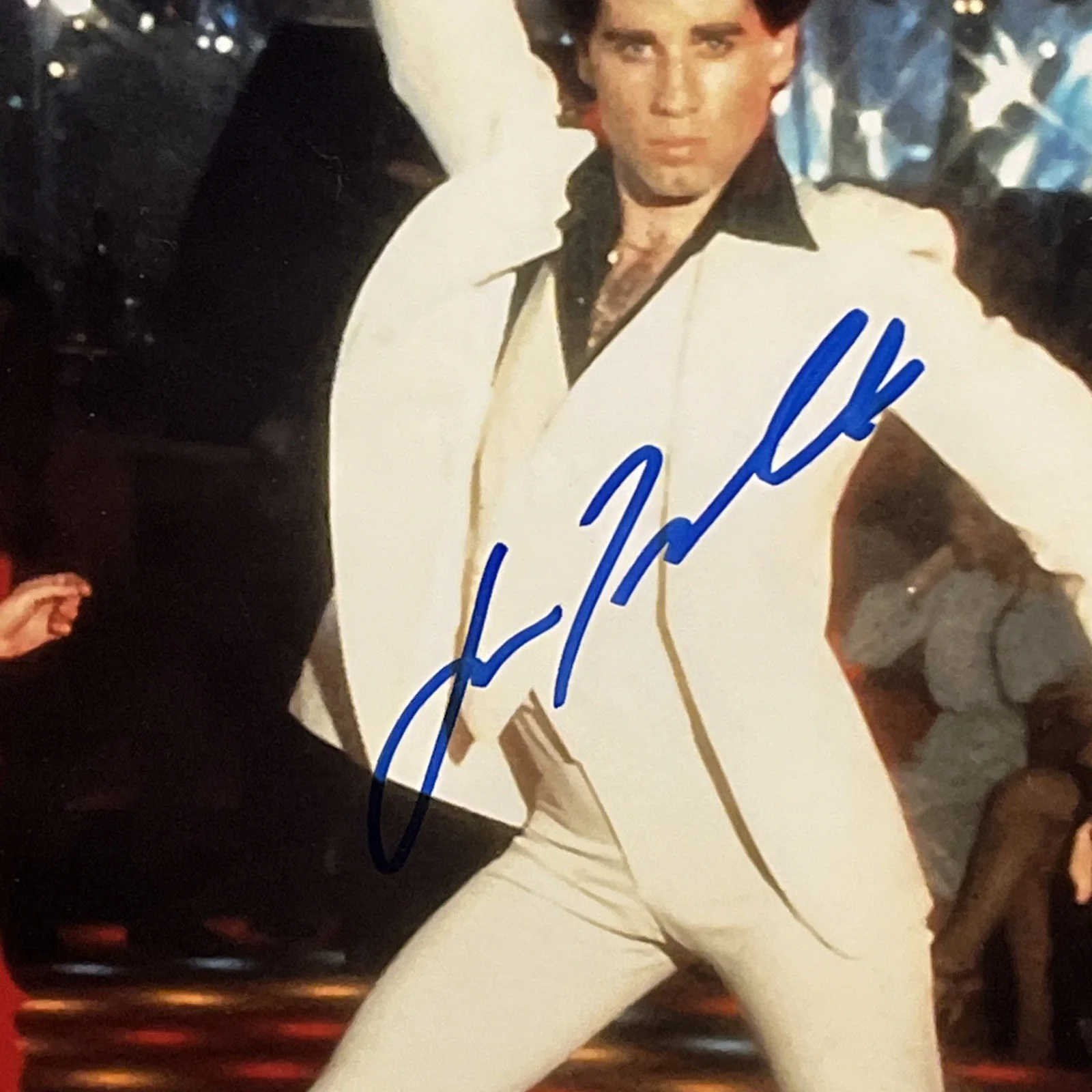 John Travolta — John Travolta autograph 25 X 27” Professionally Framed Beckett, image 4