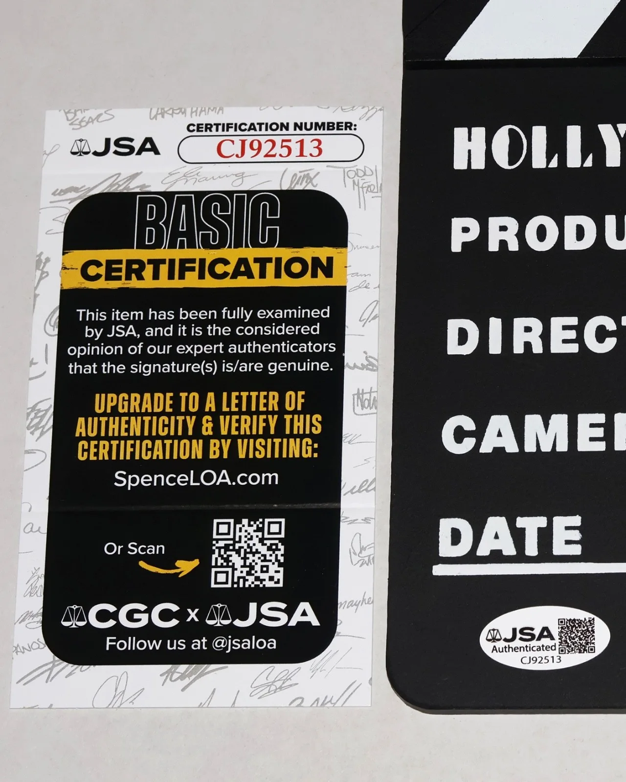 Rob Reiner — ROB REINER Signed Director CLAPBOARD + JSA COA Princess Bride Spinal Tap, image 2