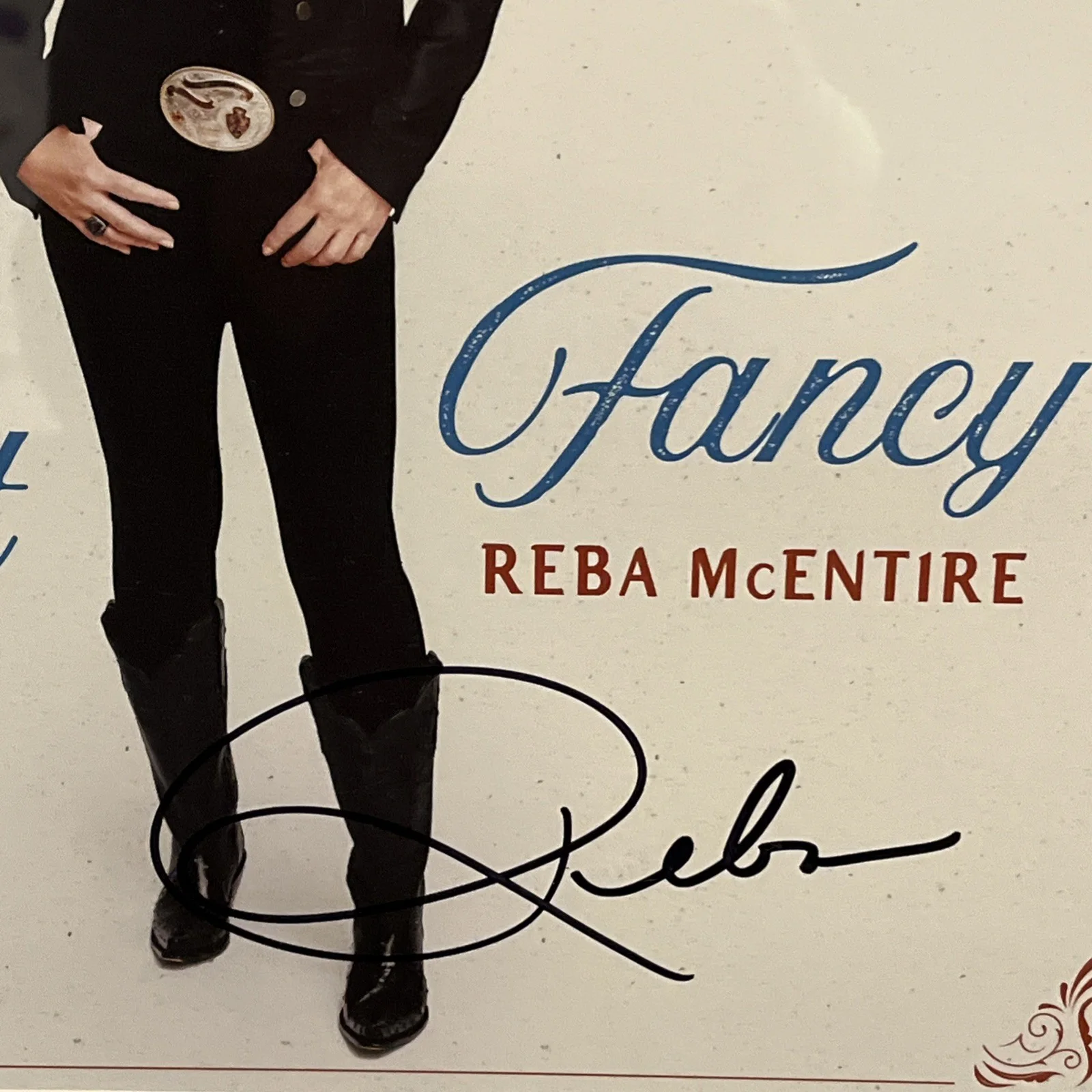 Reba McEntire autograph Framed 19 X 32 JSA COA, image 3