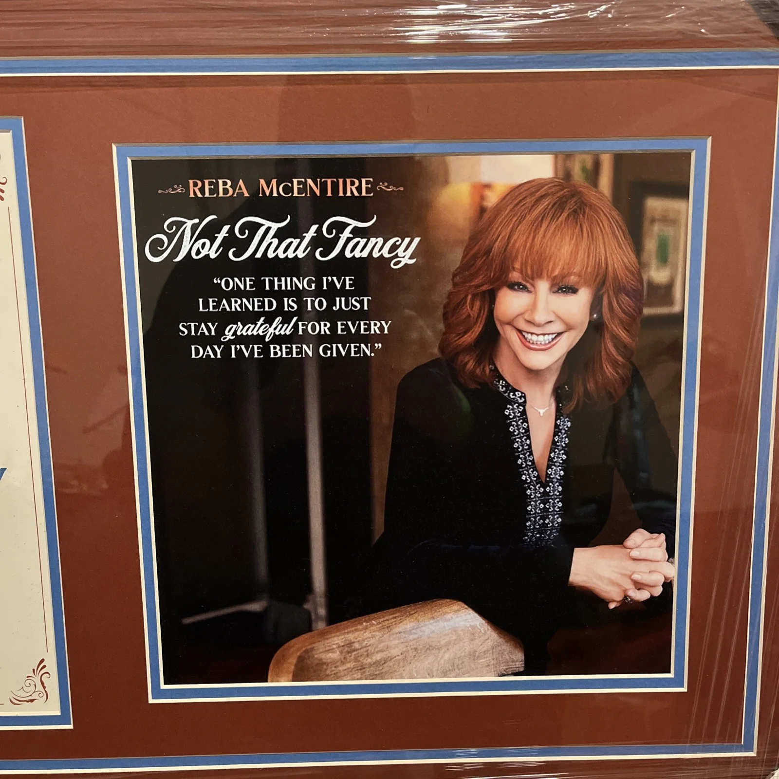 Reba McEntire autograph Framed 19 X 32 JSA COA, image 5