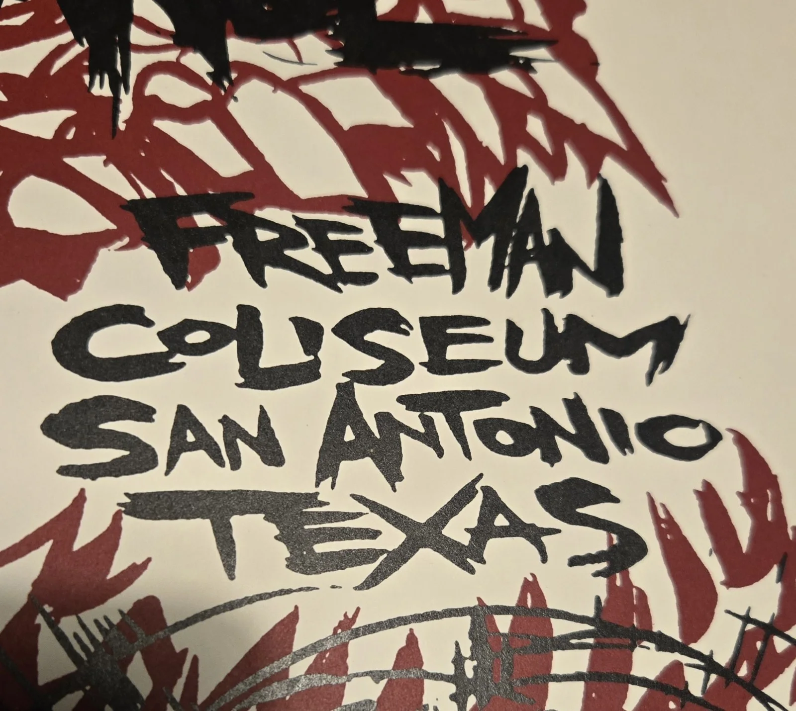 Slayer Autographed (3 sigs) 24x35 Concert Poster By Dewitt San Antonio 6/23/06, изображение 2