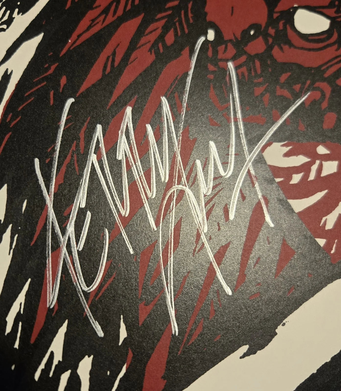 Slayer Autographed (3 sigs) 24x35 Concert Poster By Dewitt San Antonio 6/23/06, изображение 3