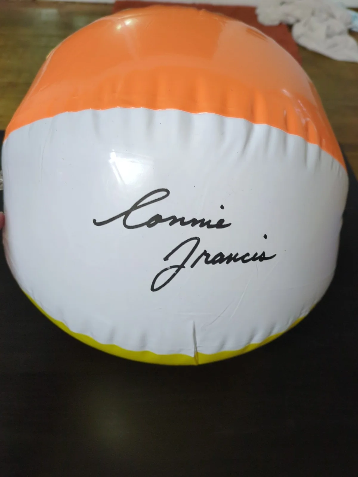 Connie Francis Autographed Signed Beach Ball, image 2