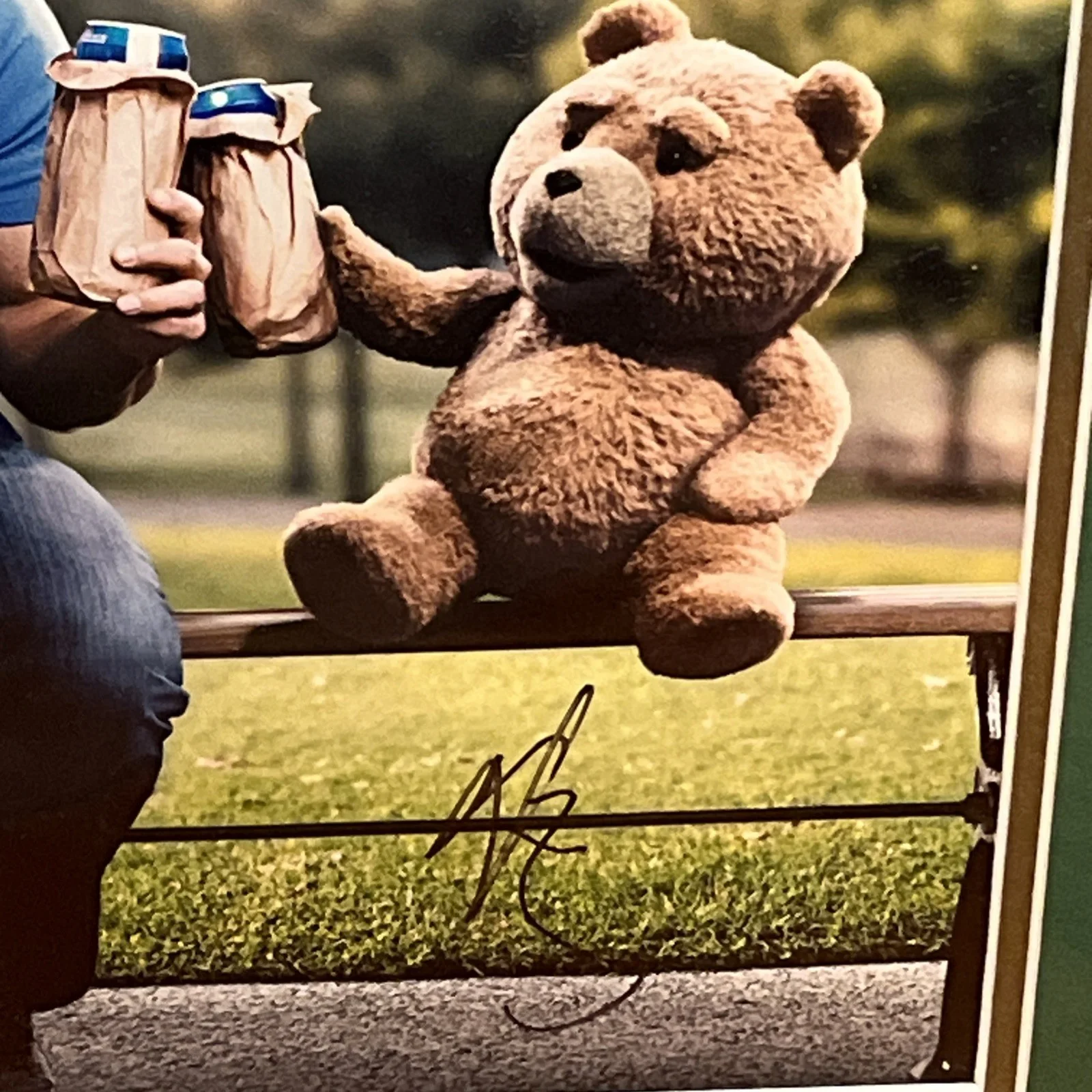 Mark Wahlberg — Mark Wahlberg Ted Autograph Movie Poster Framed 26 X 20 JSA, изображение 4