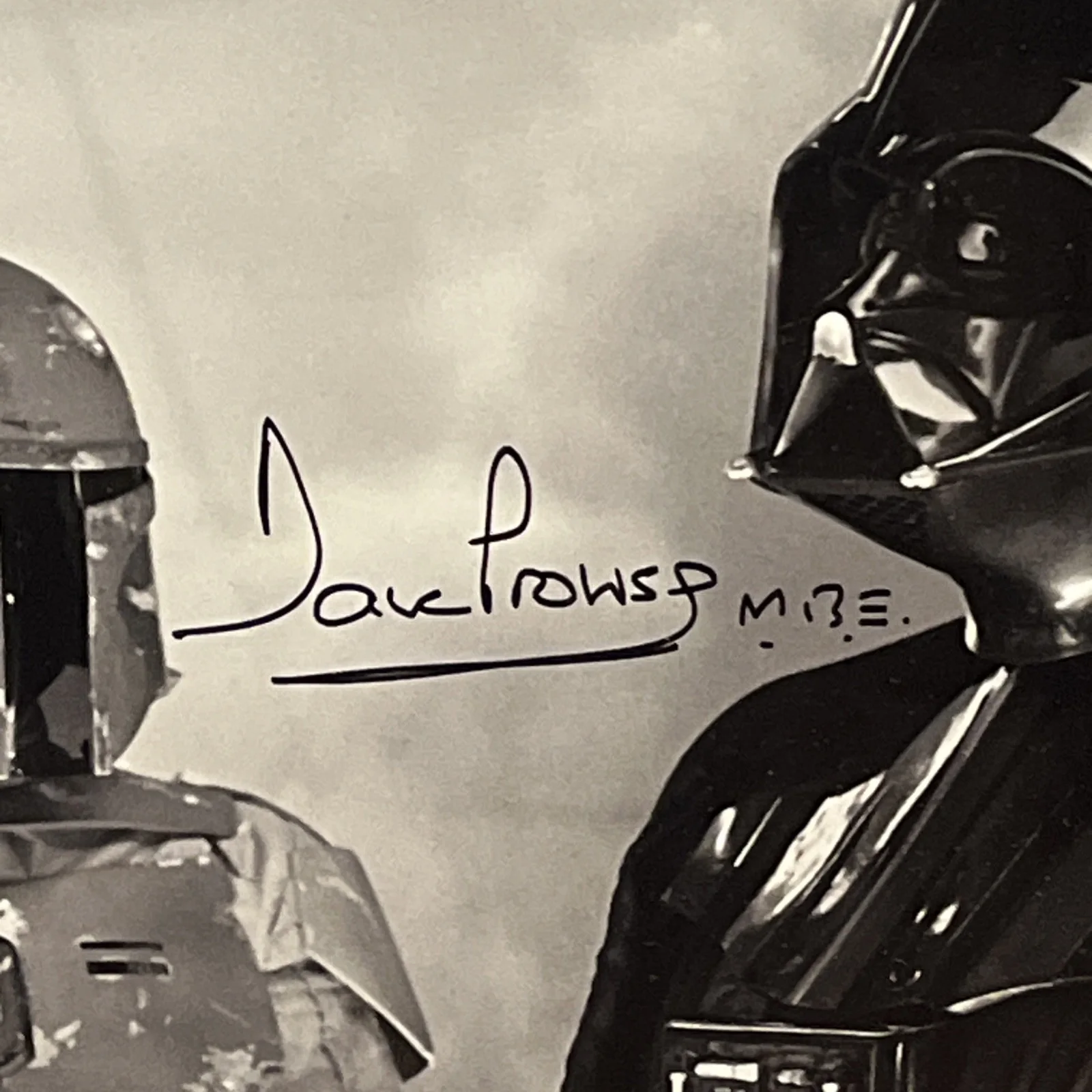 James Earl Jones, David Prowse — James Earl Jones & Dave Prowse StarWars Signed Vader Shadowbox 24 X 17 JSA RARE, image 4