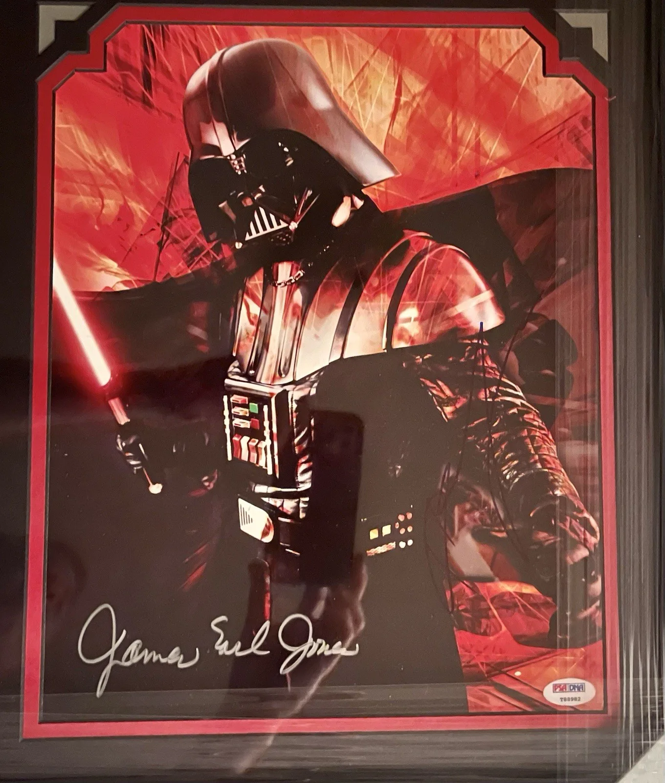 James Earl Jones, Hayden Christensen Jake Lloyd — James Earl Jones, Hayden Christensen +1 Signed Photo Framed Display JSA, image 2