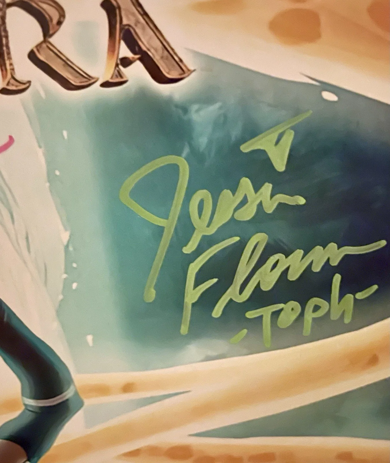Janet Varney Dante Basco, Jessie flower, Greg Baldwin — The Legend Of Korra Greg Baldwin + 5 Cast 11x14 SignedPoster JSA Varney Basco, изображение 5