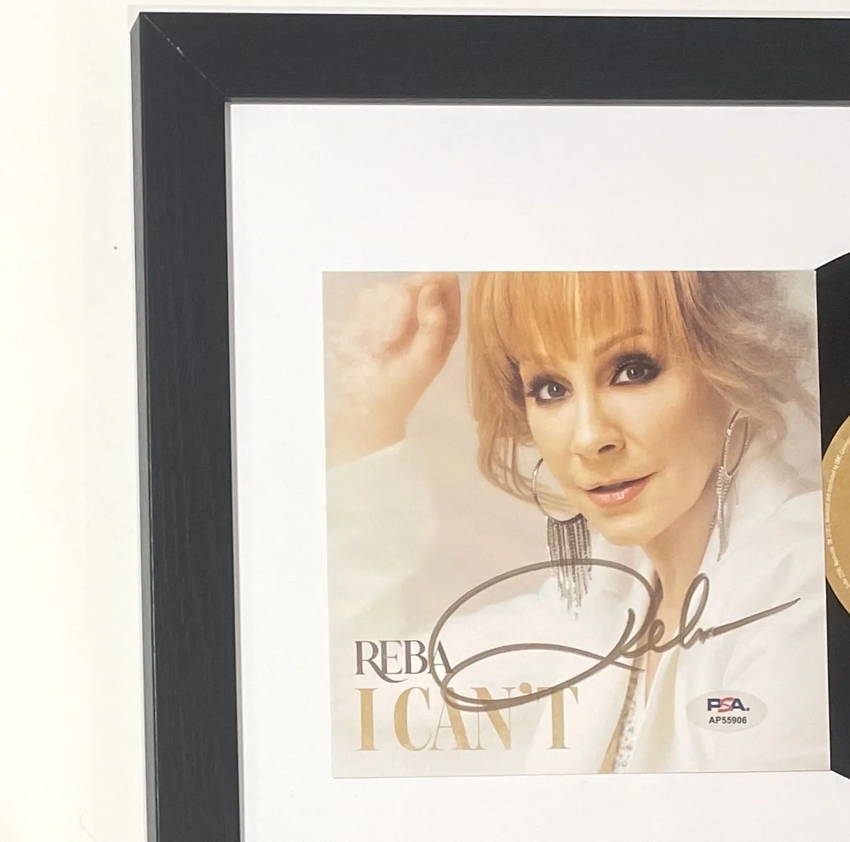 Reba McEntire Signed Photo PSA Framed “I Can’t” CD Country Music Collectible, изображение 2