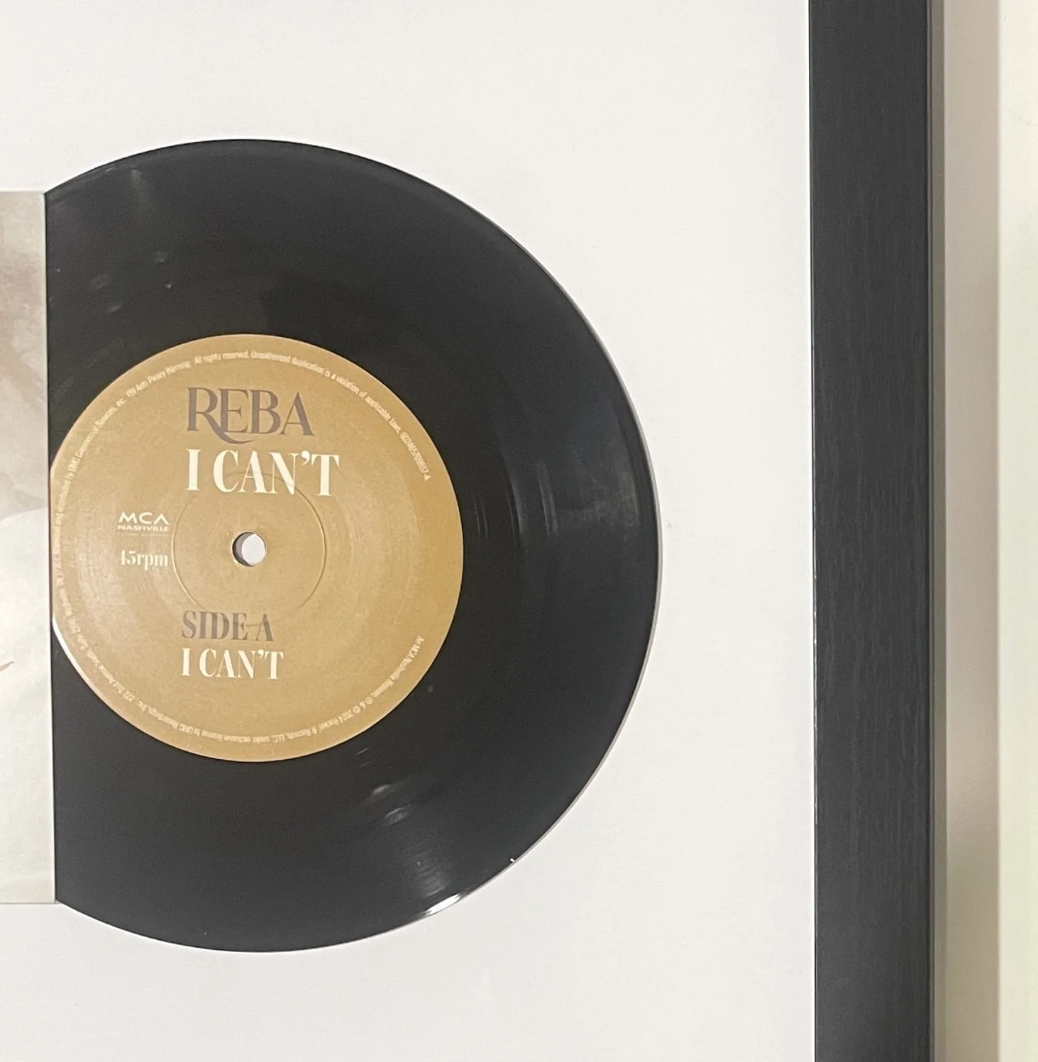 Reba McEntire Signed Photo PSA Framed “I Can’t” CD Country Music Collectible, изображение 3
