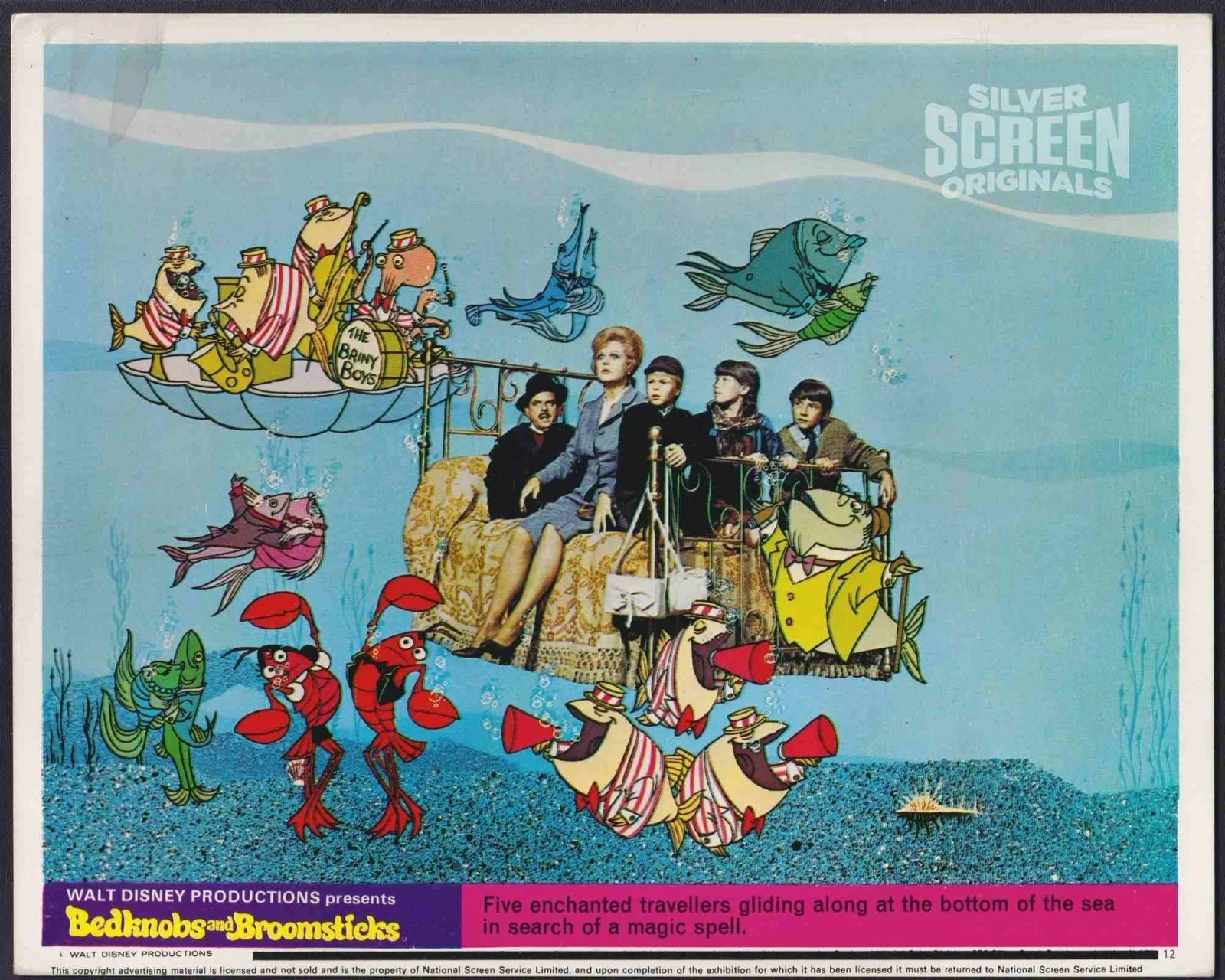 Bedknobs and Broomsticks 12x ORIGINAL UK FOH Lobby Cards Angela Lansbury Disney, изображение 2