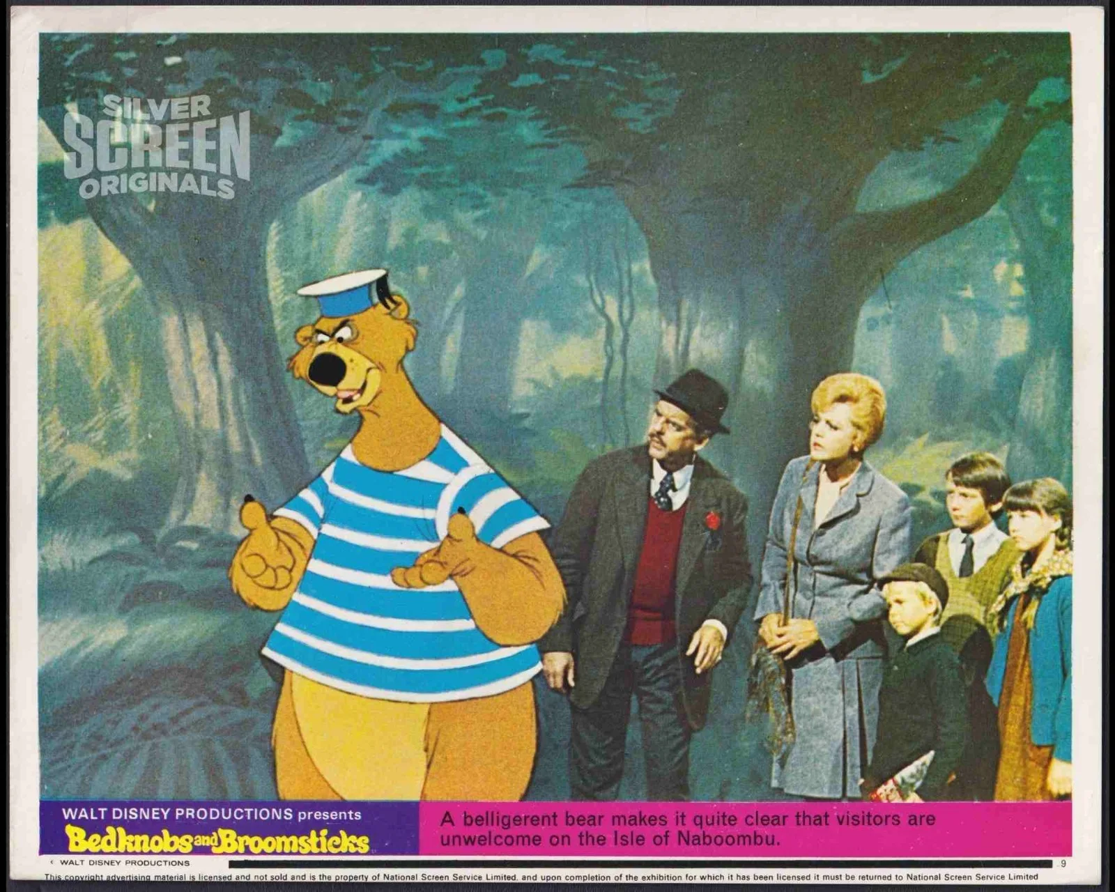 Bedknobs and Broomsticks 12x ORIGINAL UK FOH Lobby Cards Angela Lansbury Disney, изображение 4
