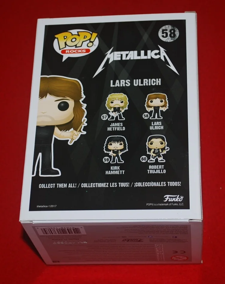 METALICA drummer LARS ULRCH Signed Funko Pop Beckett COA BV81442, image 5