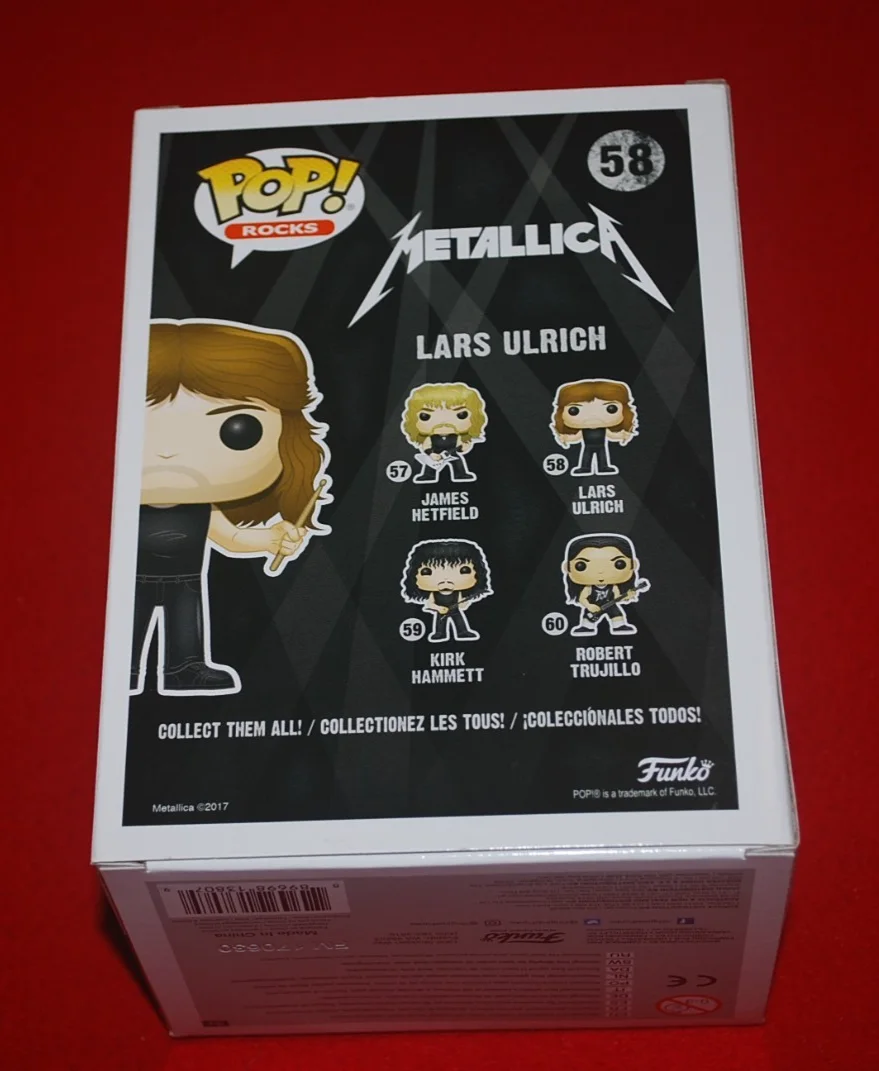 METALICA drummer LARS ULRCH Signed Funko Pop Beckett COA BV81440, image 5
