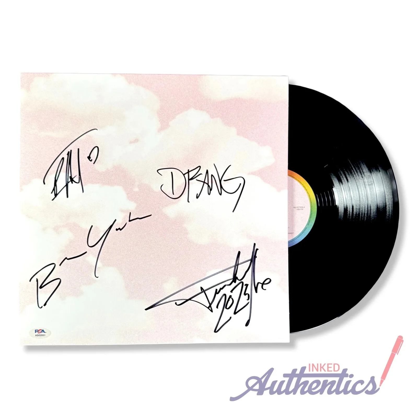 Turnstile Signed Autographed Vinyl LP "GLOW ON" PSA/DNA Authenticated, image 2