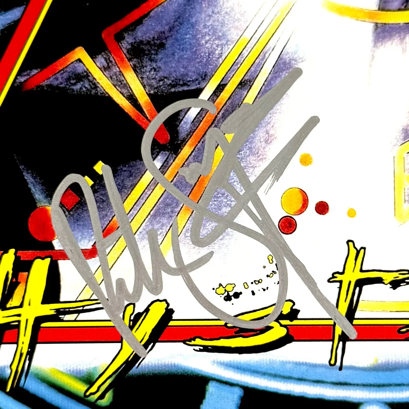 Rick Savage Signed Autographed Vinyl LP "Hysteria" Def Leppard PSA/DNA Auth, image 2