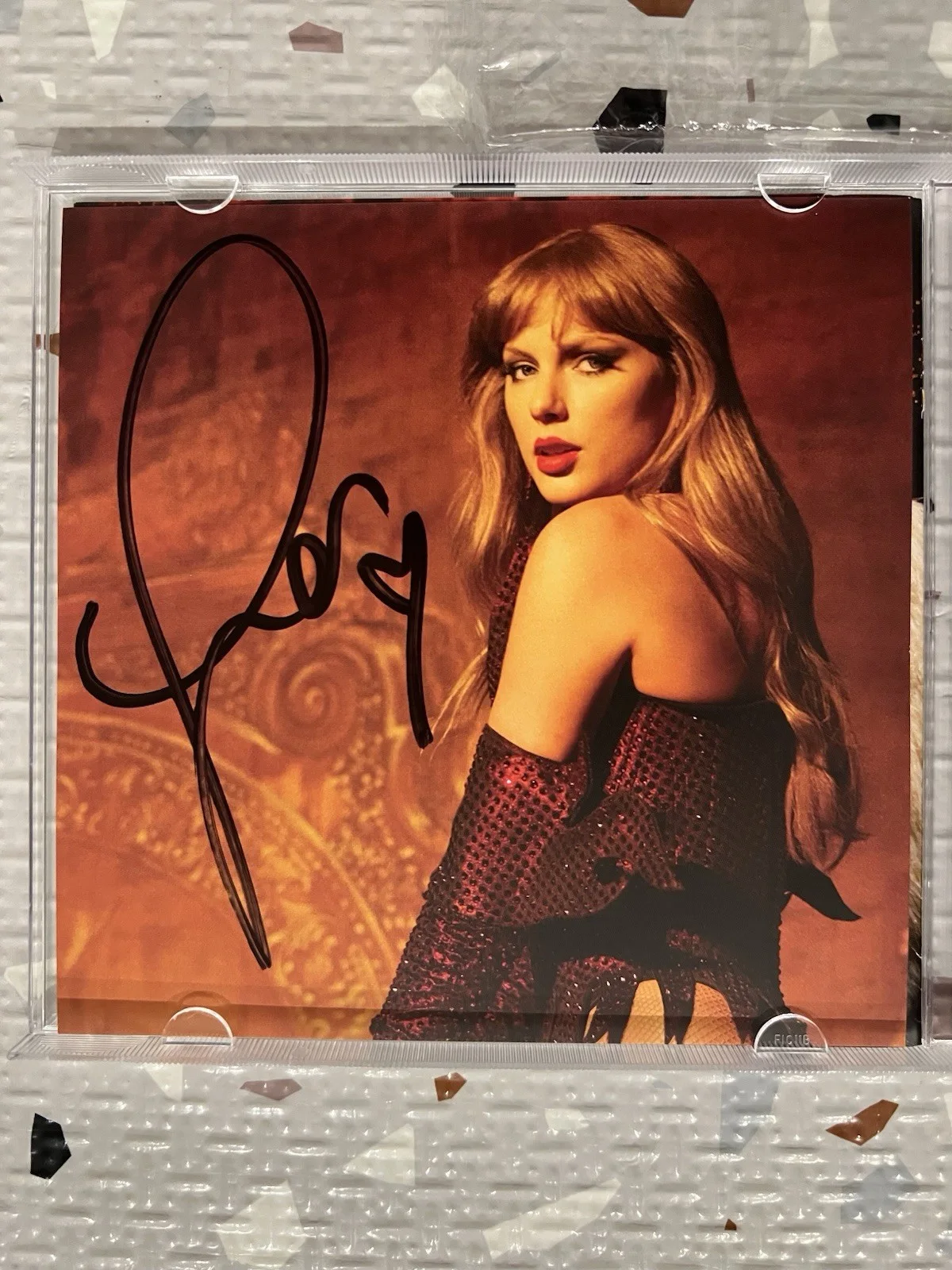 Taylor Swift The Life of a Showgirl Signed CD 3 RARE LONG SIGNATURE ✨ HEART, изображение 2