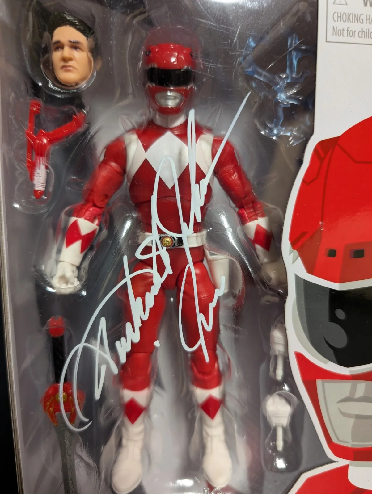 Austin St John — Austin St John Signed Lightning Collection Mighty Morphin Red Ranger Figure, image 2