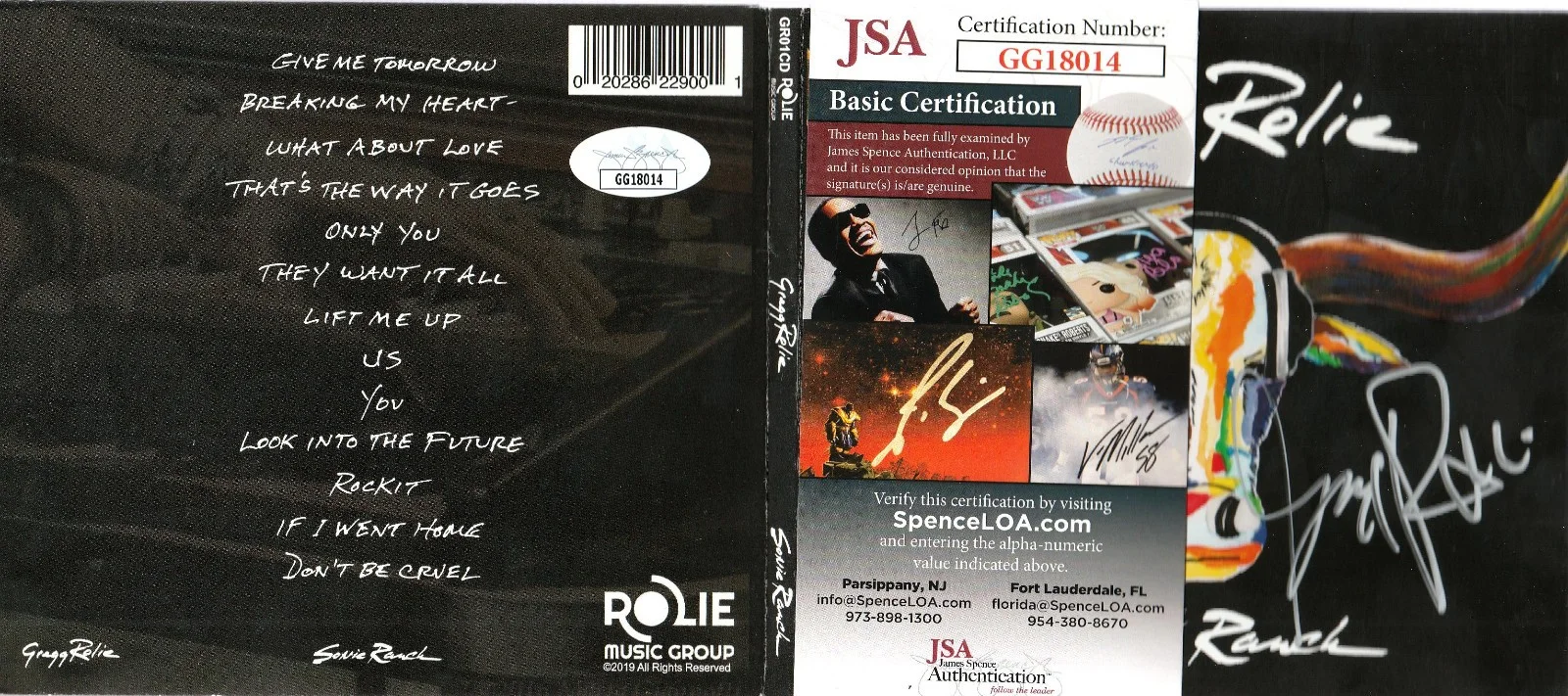 SIGNED JOURNEY SANTANA GREGG ROLIE AUTOGRAPHED CD CERTIFIED JSA COA # GG18014, image 2