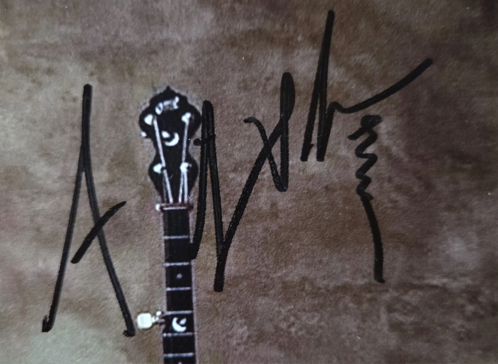 Bela Fleck Abigail Washburn Hand Signed Autograph 8x10 Photo Banjo Bluegrass, image 3