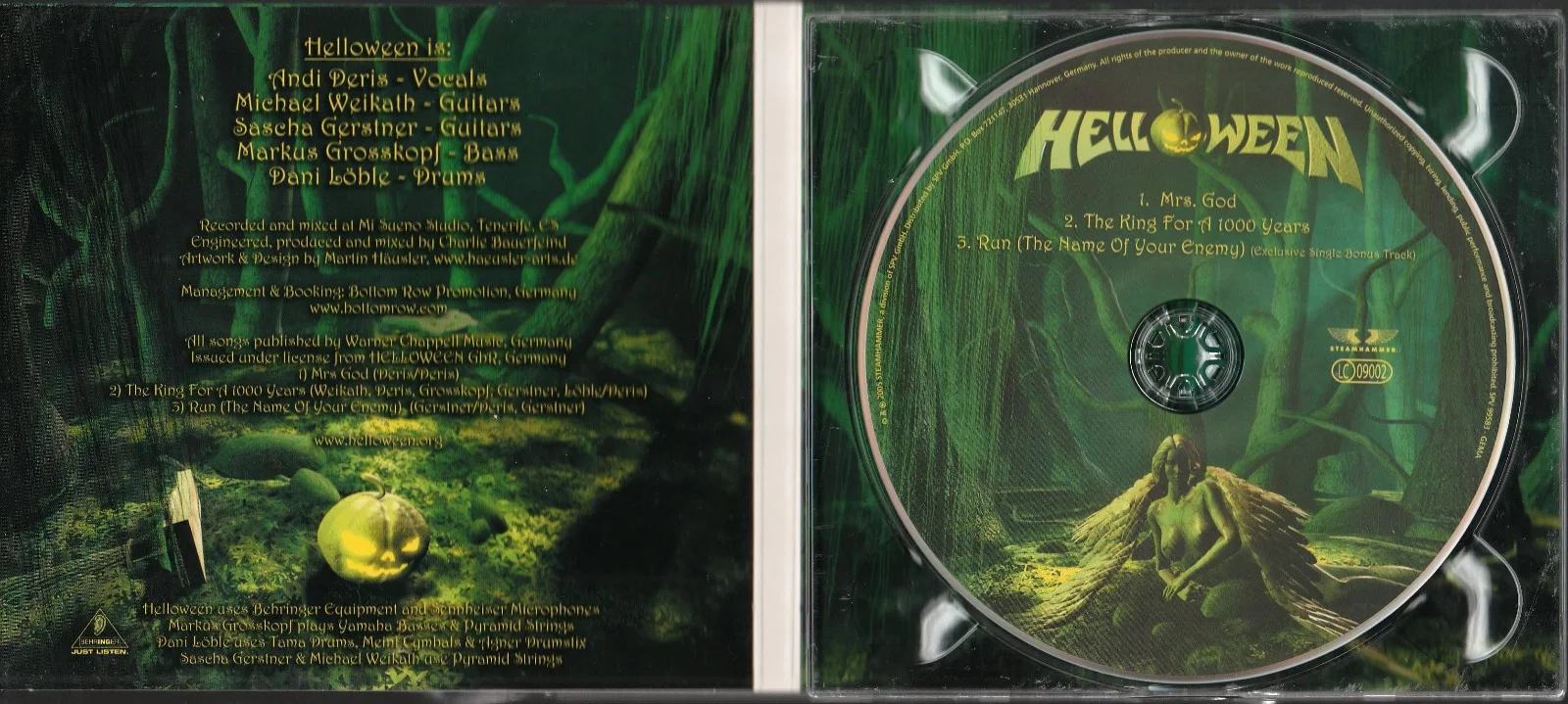 SIGNED HELLOWEEN AUTOGRAPHED MRS. GOD CD CERTIFIED AUTHENTIC JSA COA # RR04802, image 3