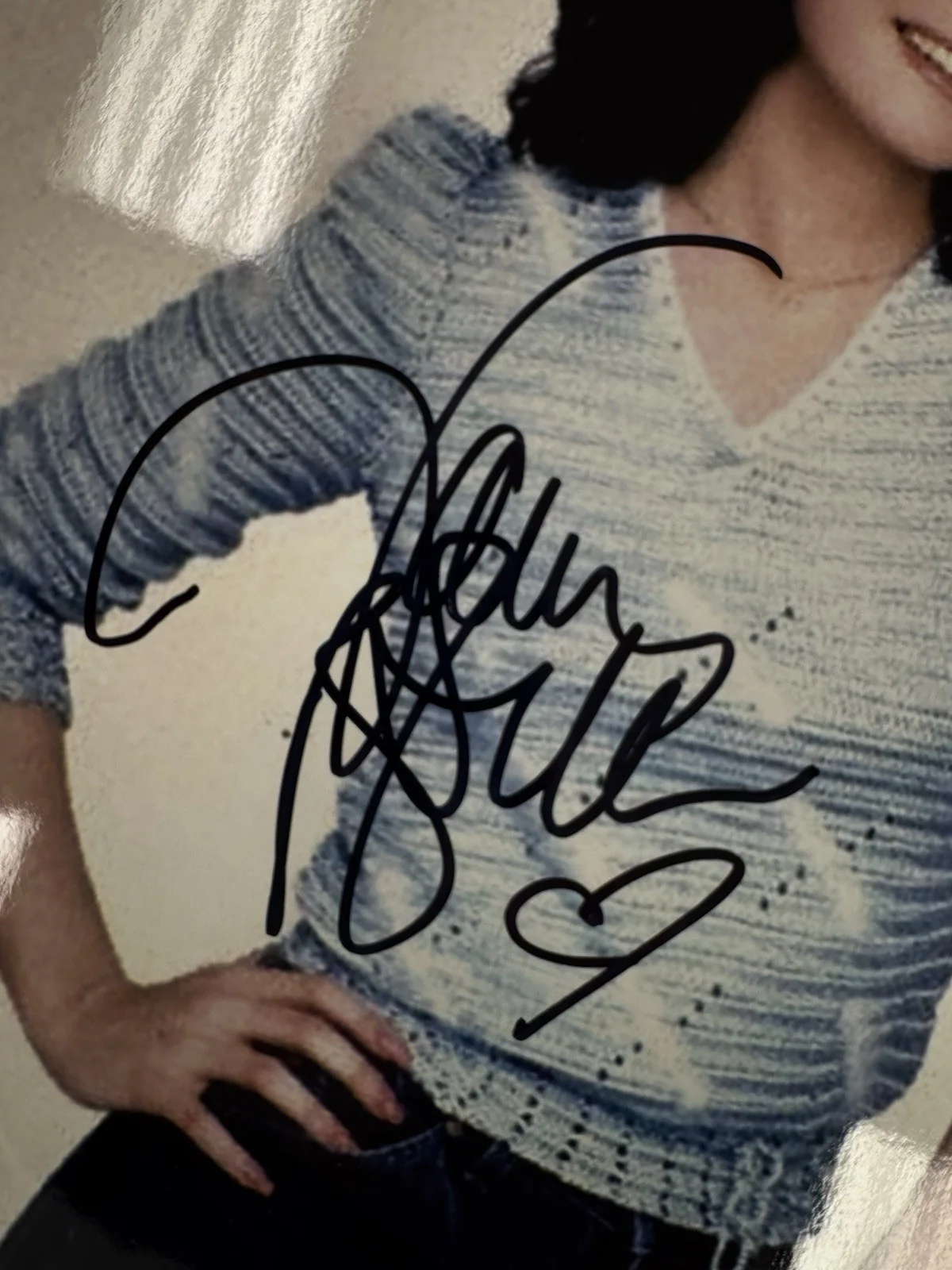 Valerie Bertinelli Signed 8x10 Photo Jsa Auto Custom Framed Actress Model, image 2