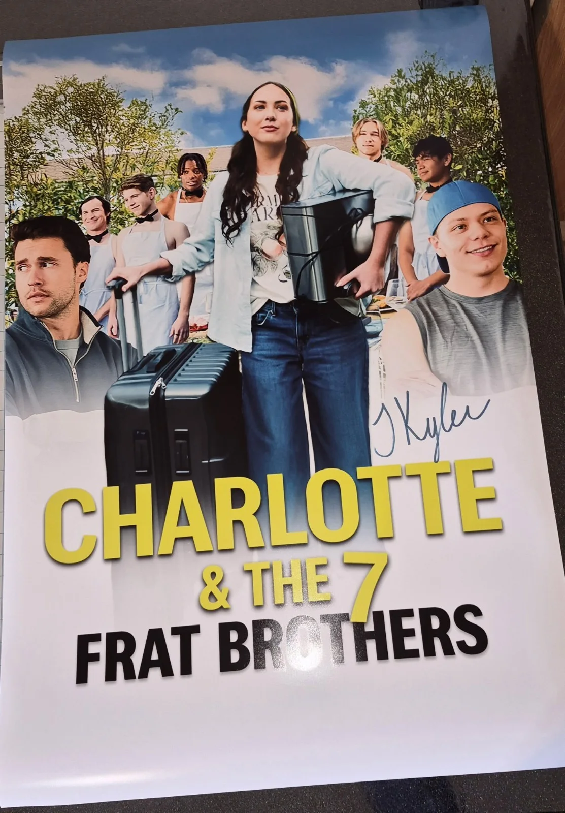 Joseph Kyler — Joseph Kyler Autographed Movie Poster - Charlotte and the 7 Frat Brothers 24x36, изображение 4