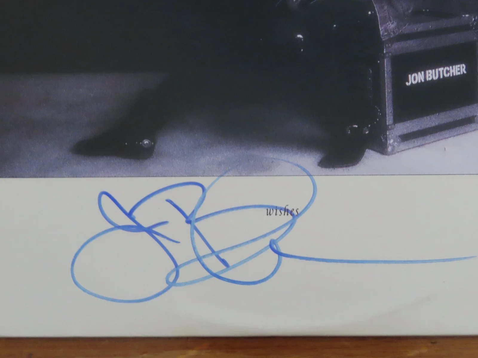 JON BUTCHER AXIS signed WISHES 1987 Record / Album COA, image 2