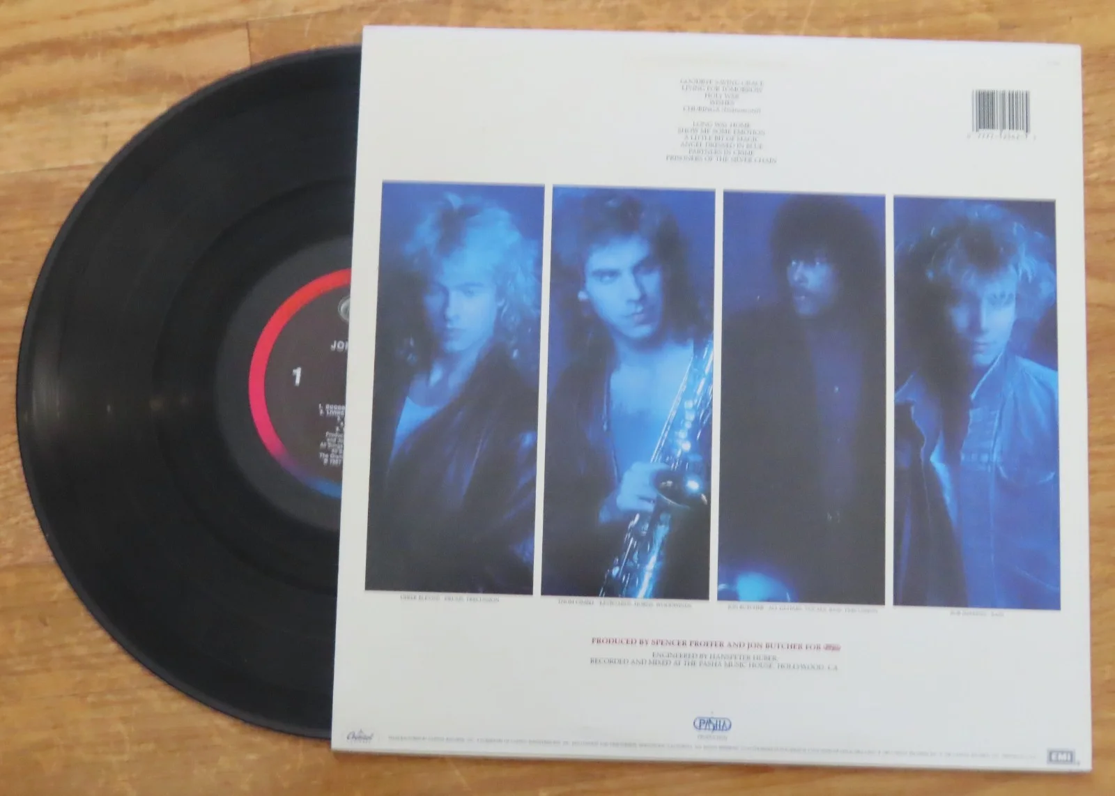 JON BUTCHER AXIS signed WISHES 1987 Record / Album COA, image 3