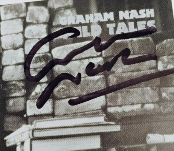 graham nash - signed - autographed - wild tales - compact disc, image 2