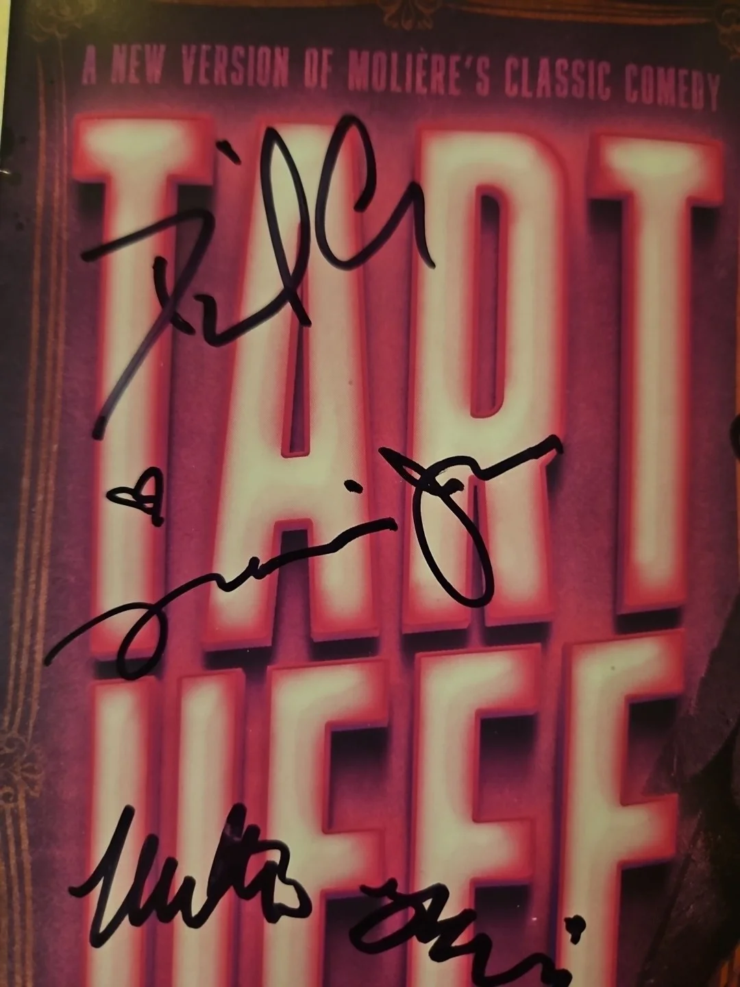 Cast — Tartuffe Signed Program - Matthew Broderick, Francis Jue - 7 Signatures, image 2