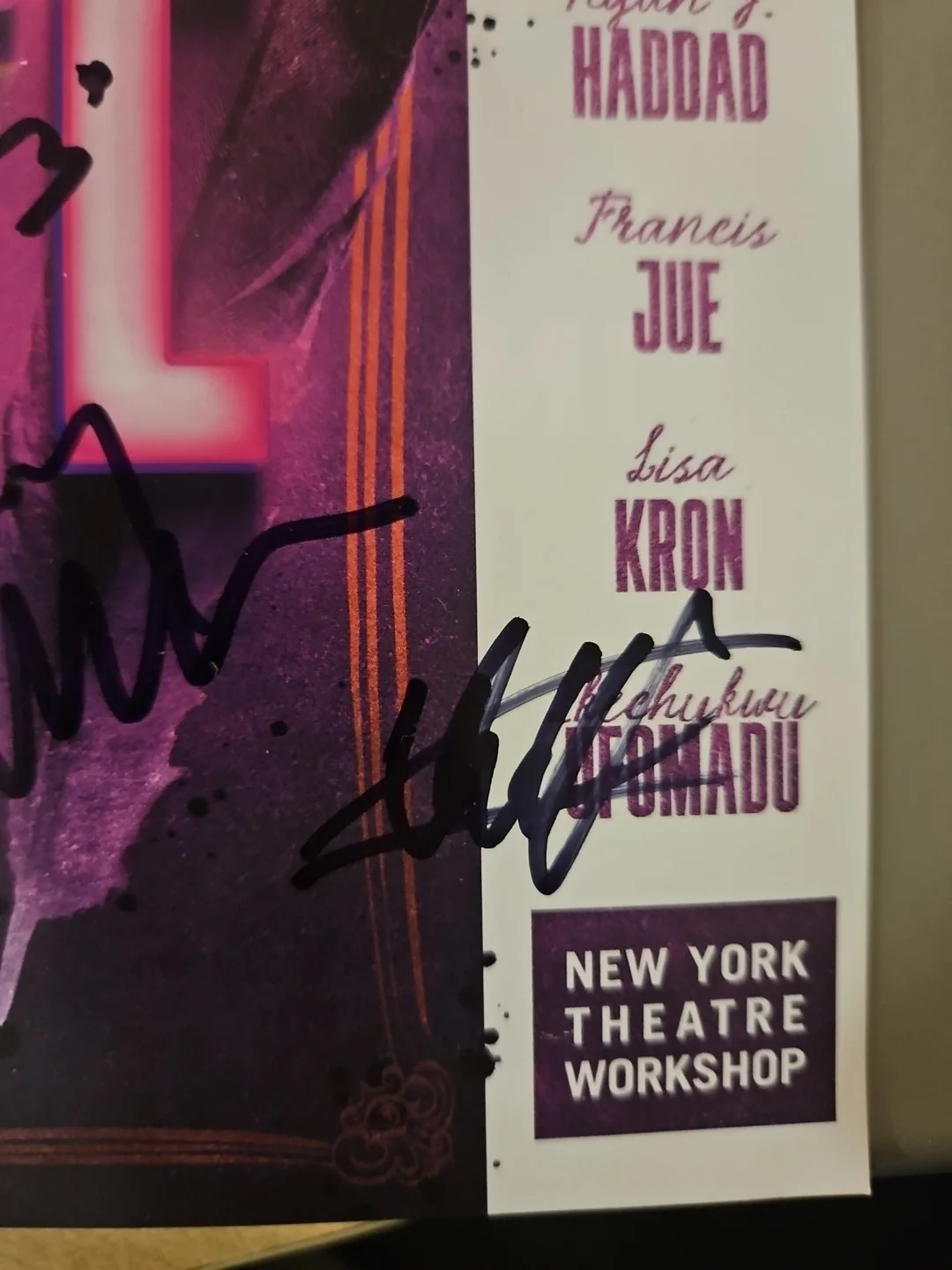 Cast — Tartuffe Signed Program - Matthew Broderick, Francis Jue - 7 Signatures, image 4
