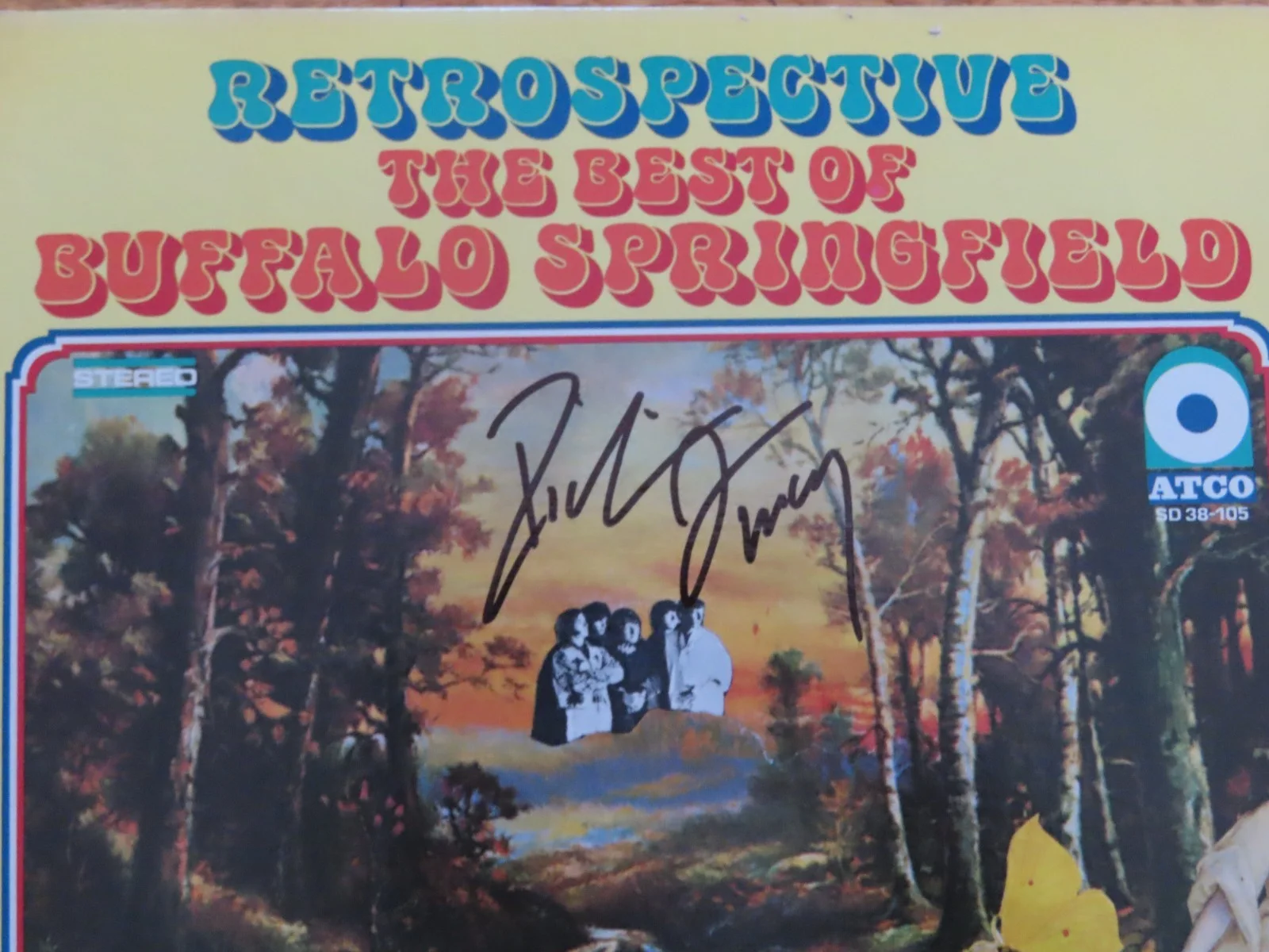 RICHIE FURAY signed Retrospective The Best of BUFFALO SPRINGFIELD 1969 Record, image 2
