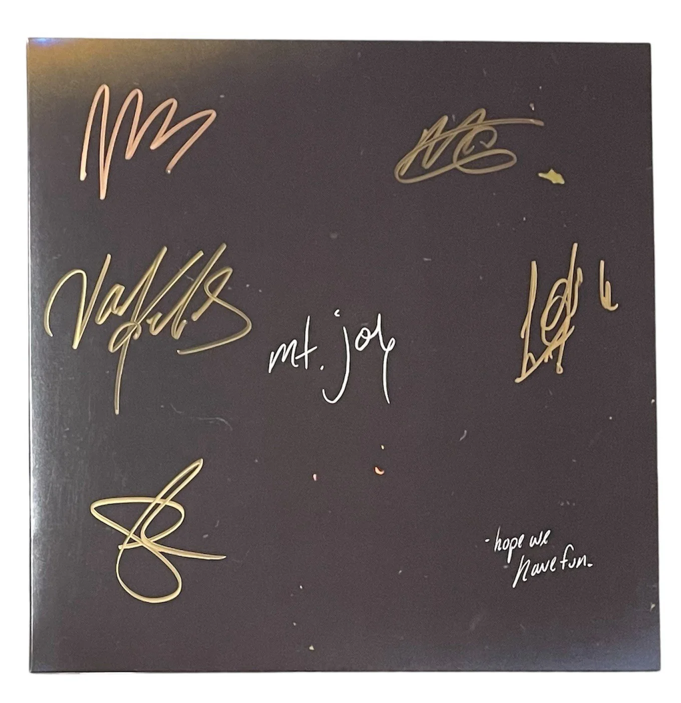 Mt Joy Signed Autographed Hope We Have Fun Vinyl Record Coke Bottle Clear ACOA, image 2