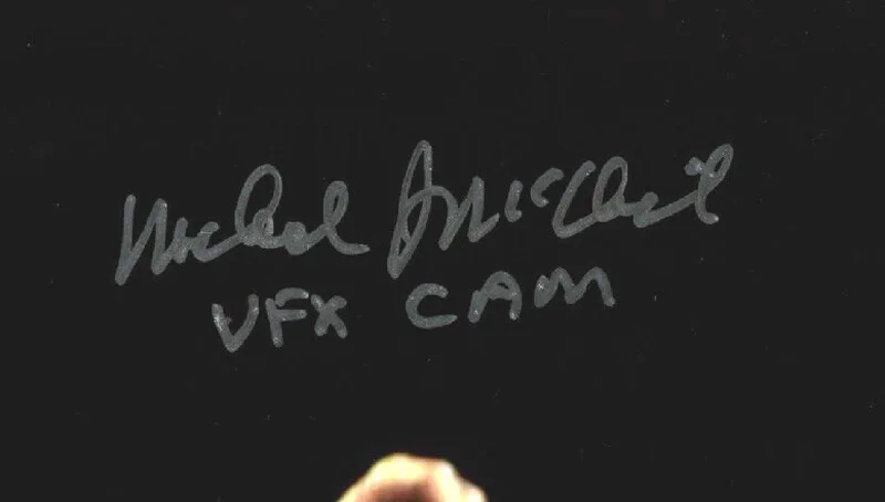 MICHAEL MCALISTER SIGNED 11x14 PHOTO ILM VFX CAMERAMAN STAR WARS BECKETT BAS, image 2