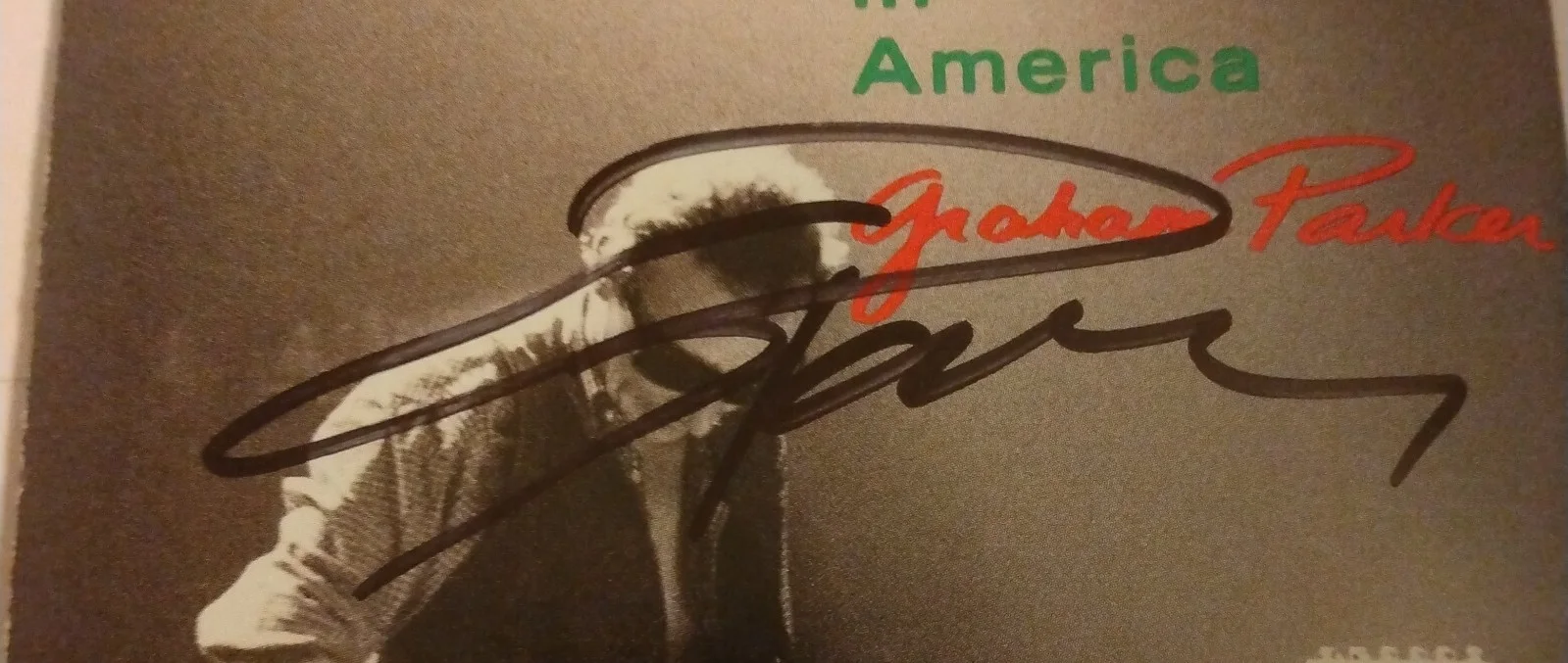 graham parker - autographed - signed - live alone in america - compact disc, image 2