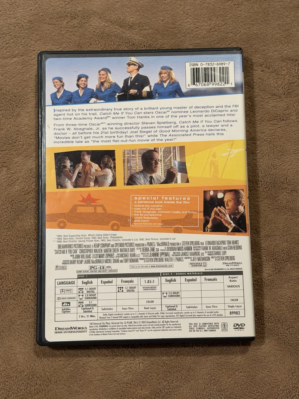 Brody Grant Signed Catch Me If You Can DVD Cover Autograph Authentic Outsiders, image 3
