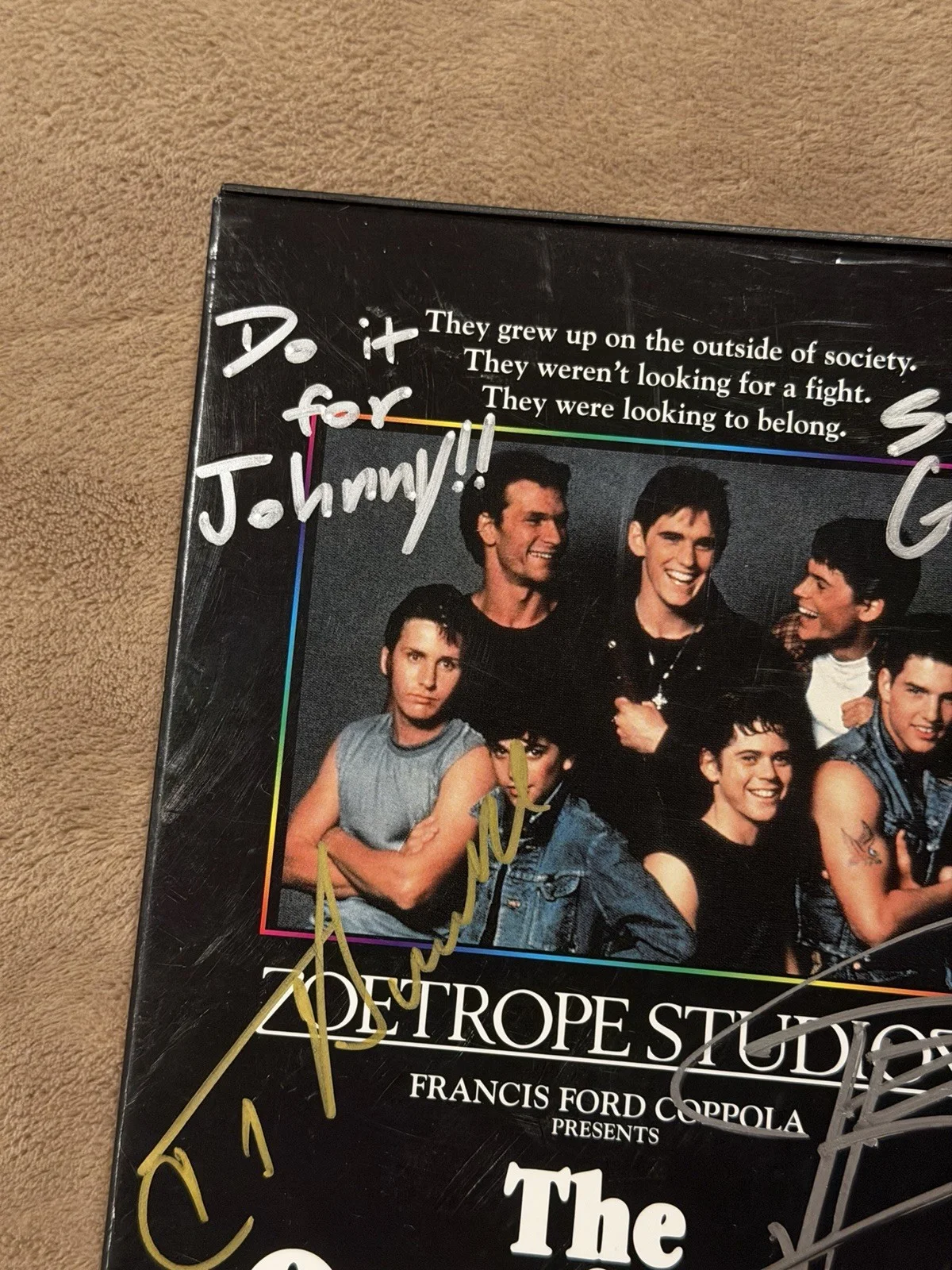 Brody Grant CT Howell Signed Outsiders DVD Cover Autograph Authentic Ponyboy, изображение 2