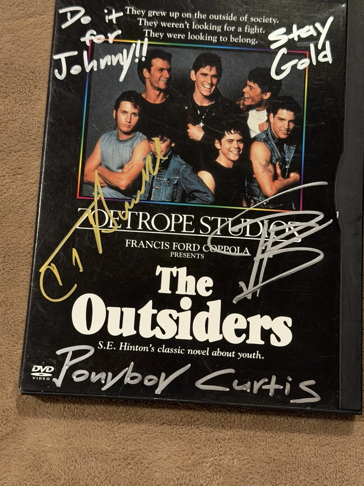 Brody Grant CT Howell Signed Outsiders DVD Cover Autograph Authentic Ponyboy, изображение 4