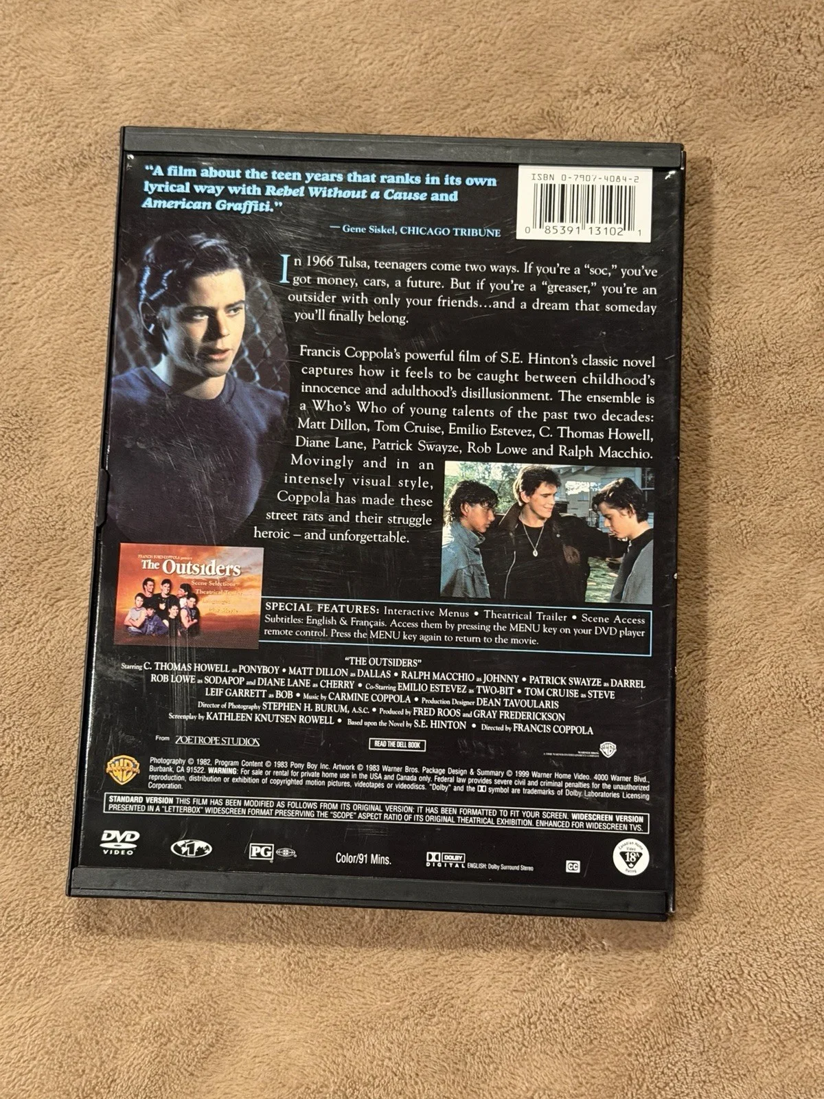 Brody Grant CT Howell Signed Outsiders DVD Cover Autograph Authentic Ponyboy, изображение 5