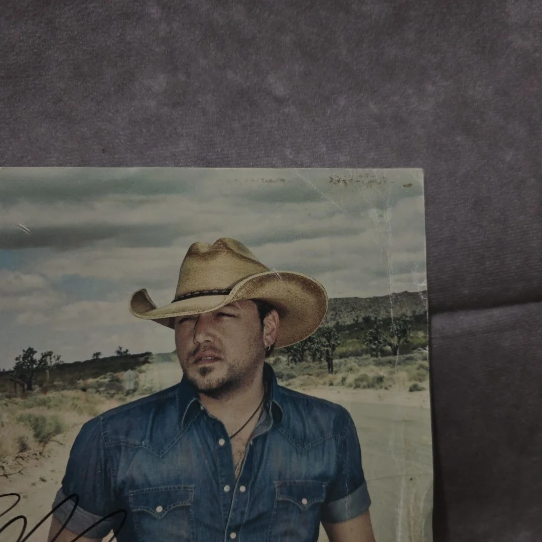 Early Jason Aldean Hand Signed Autographed 8.5x11 Color Promo Photo *Damaged*, изображение 5