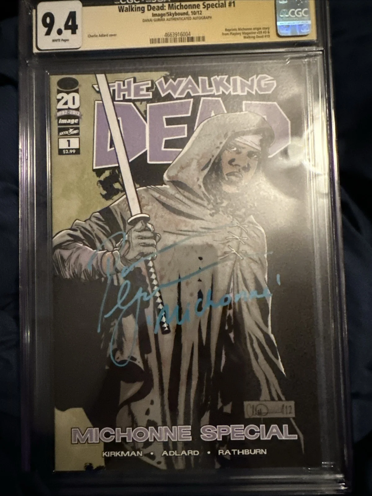 Danai Gurira — The Walking Dead Danai Gurira “ Michonne “ Signed autographed #1 CGC JSA COA 9.4