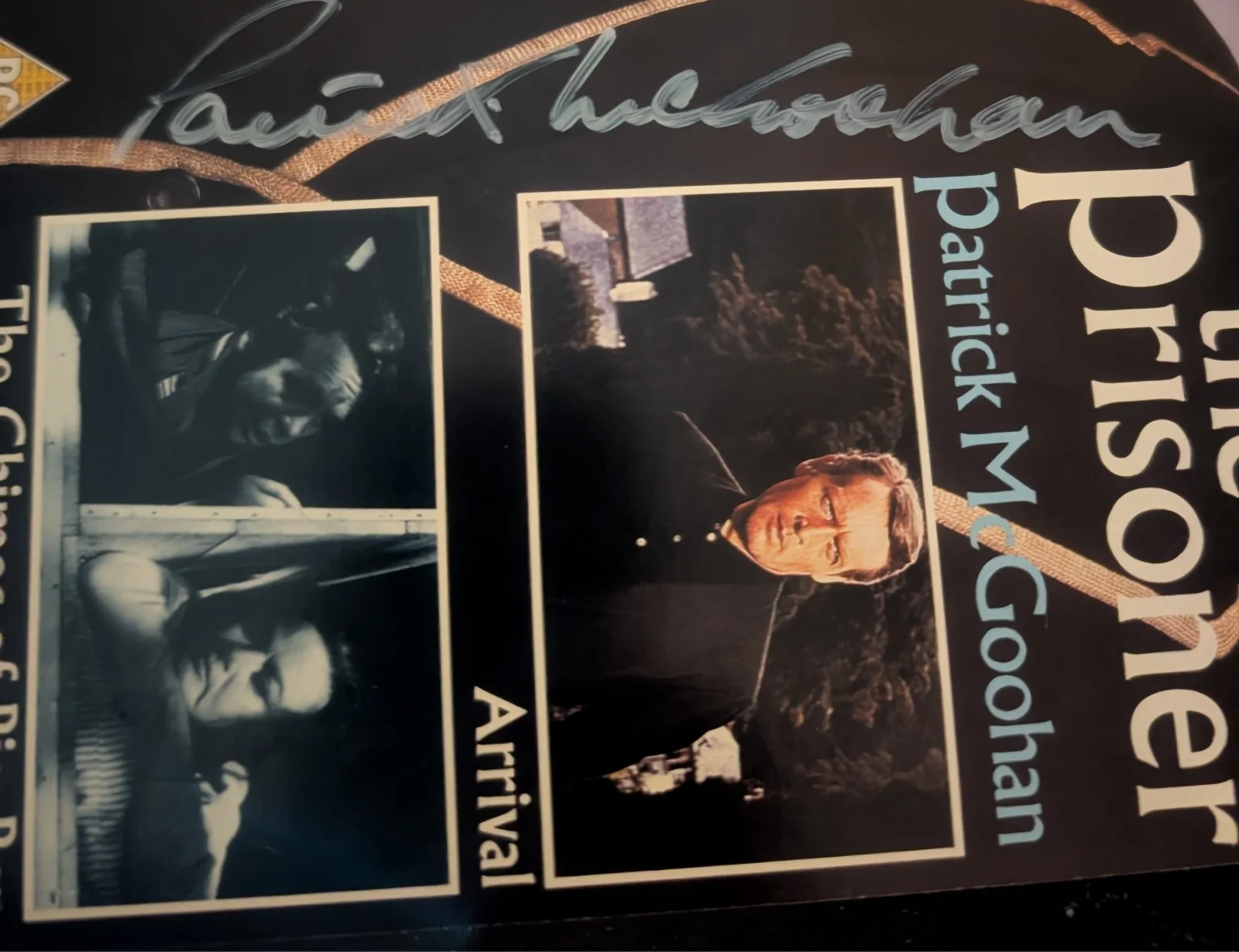 Patrick McGoohan — PATRICK McGOOHAN signed autograph the Prisoner (unused) VHS cover, image 2