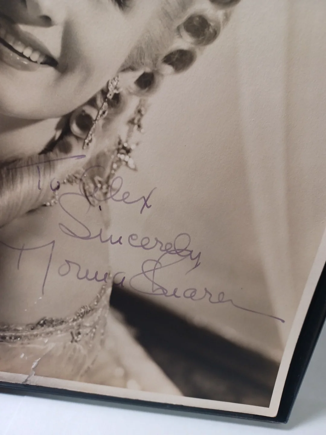 Vintage Serpa Comedian Norma Shearer Autographed ORG Photo 8 x 10 JRR44, изображение 2